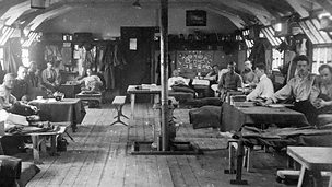 Interior - soldiers Hut