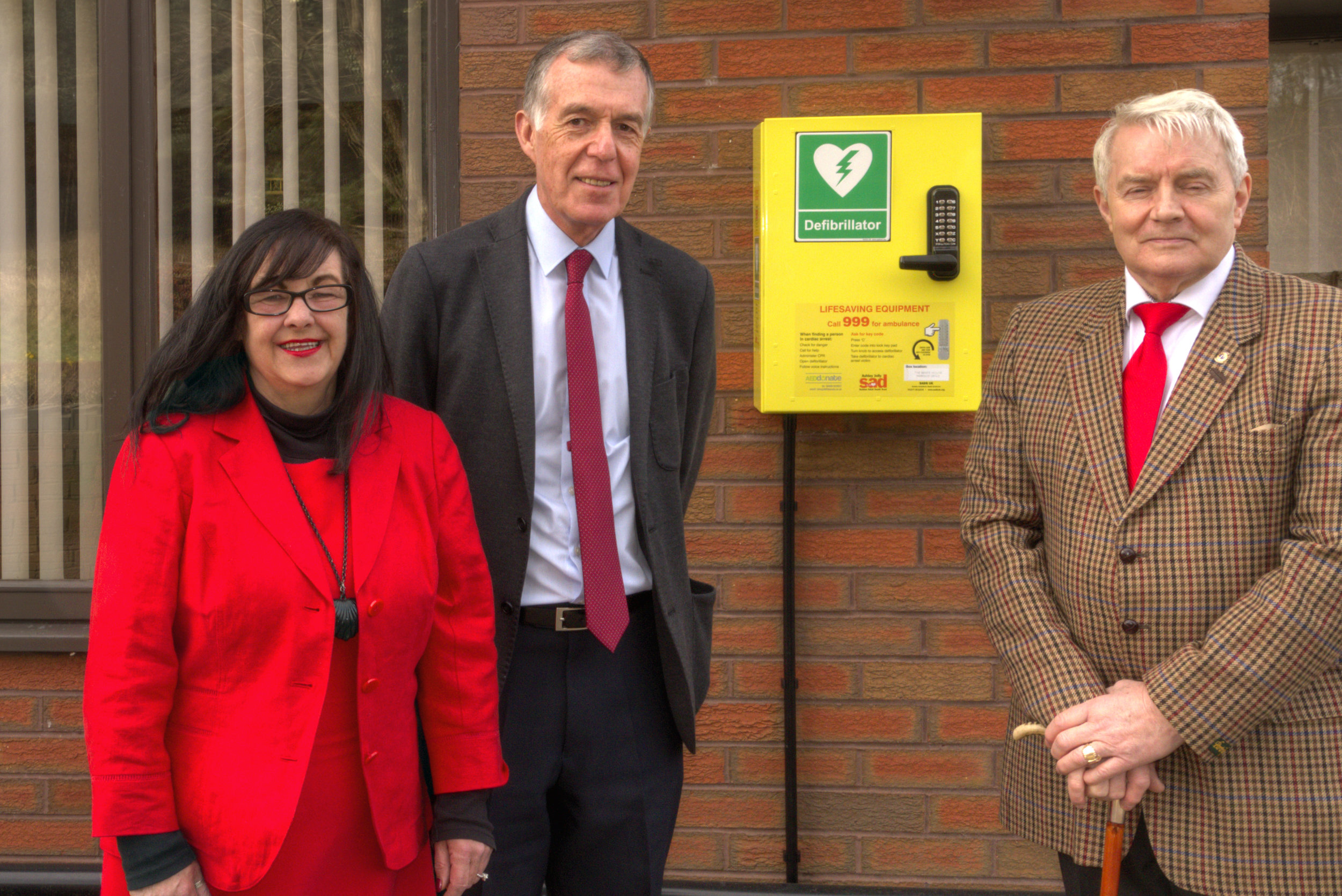 From left to right: County Councillor Mrs Christine Mitchell, County Councillor George Adamson and District and Parish Councillor Alan Pearson