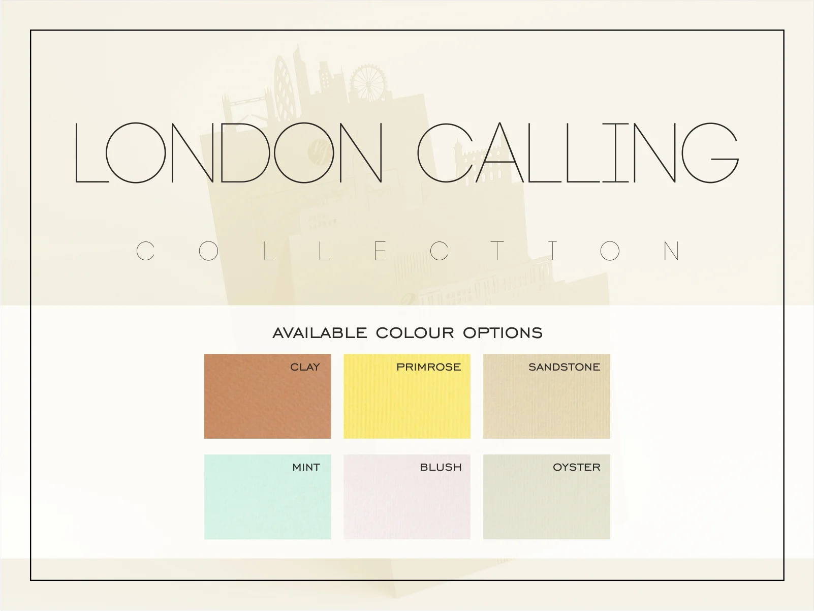 laser cut invitation colour + laser cut wedding london skyline sets + dot laser