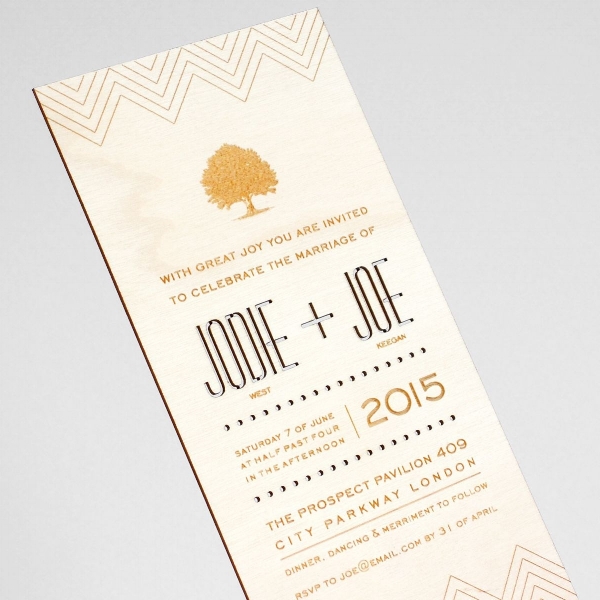 Laser cut wood invitation + wedding cut wood invitation + dot laser