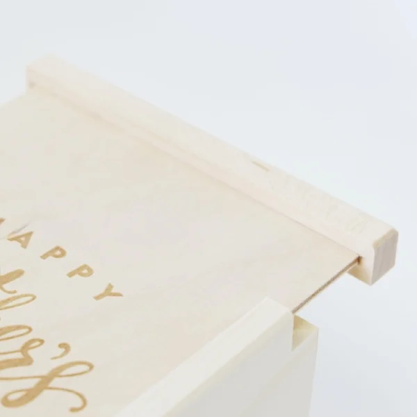 wine box + wooden wine box + wedding gift + dot laser