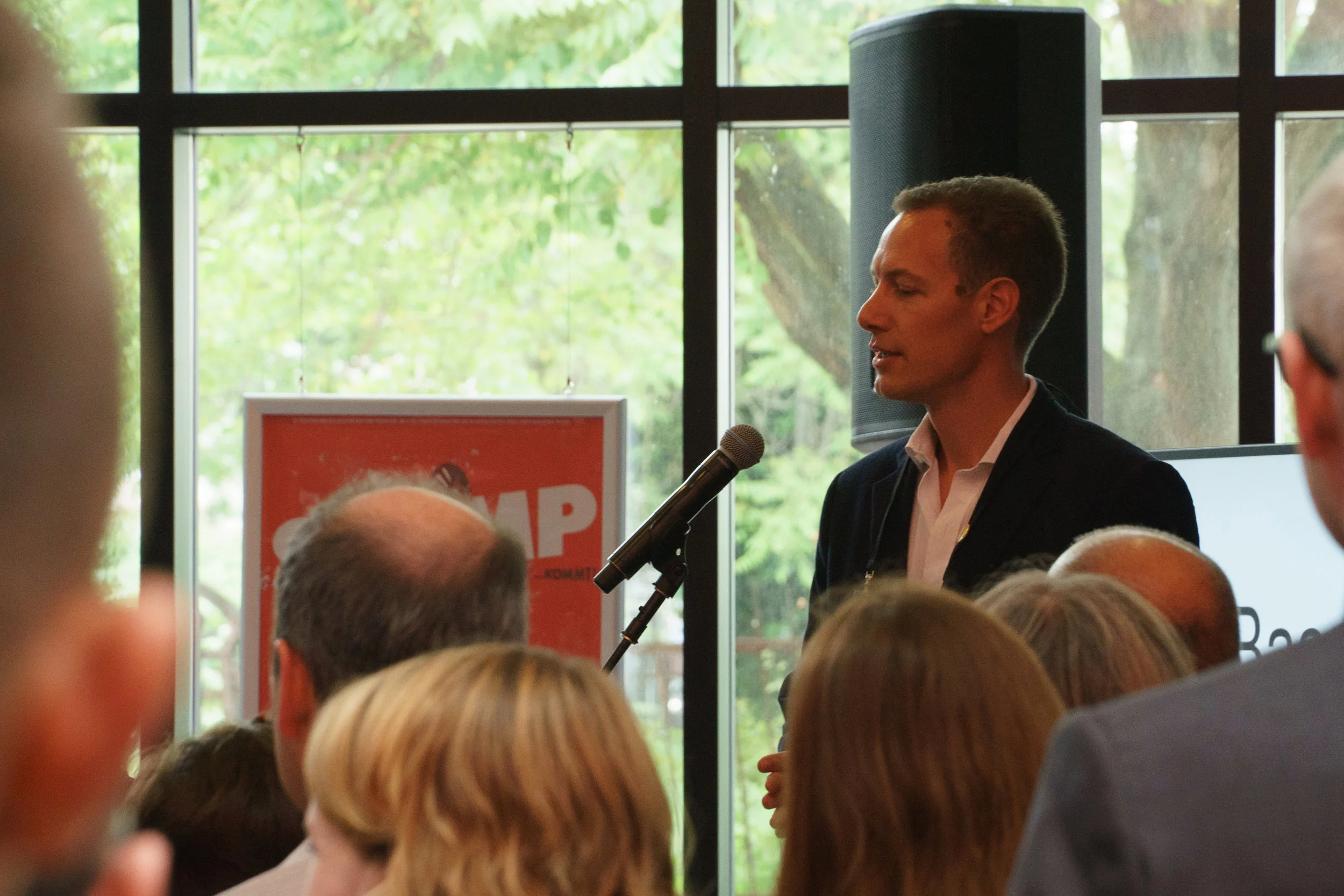 Preparing for my 3 minutes on the ‘Red Circle’ by Tim Kelly