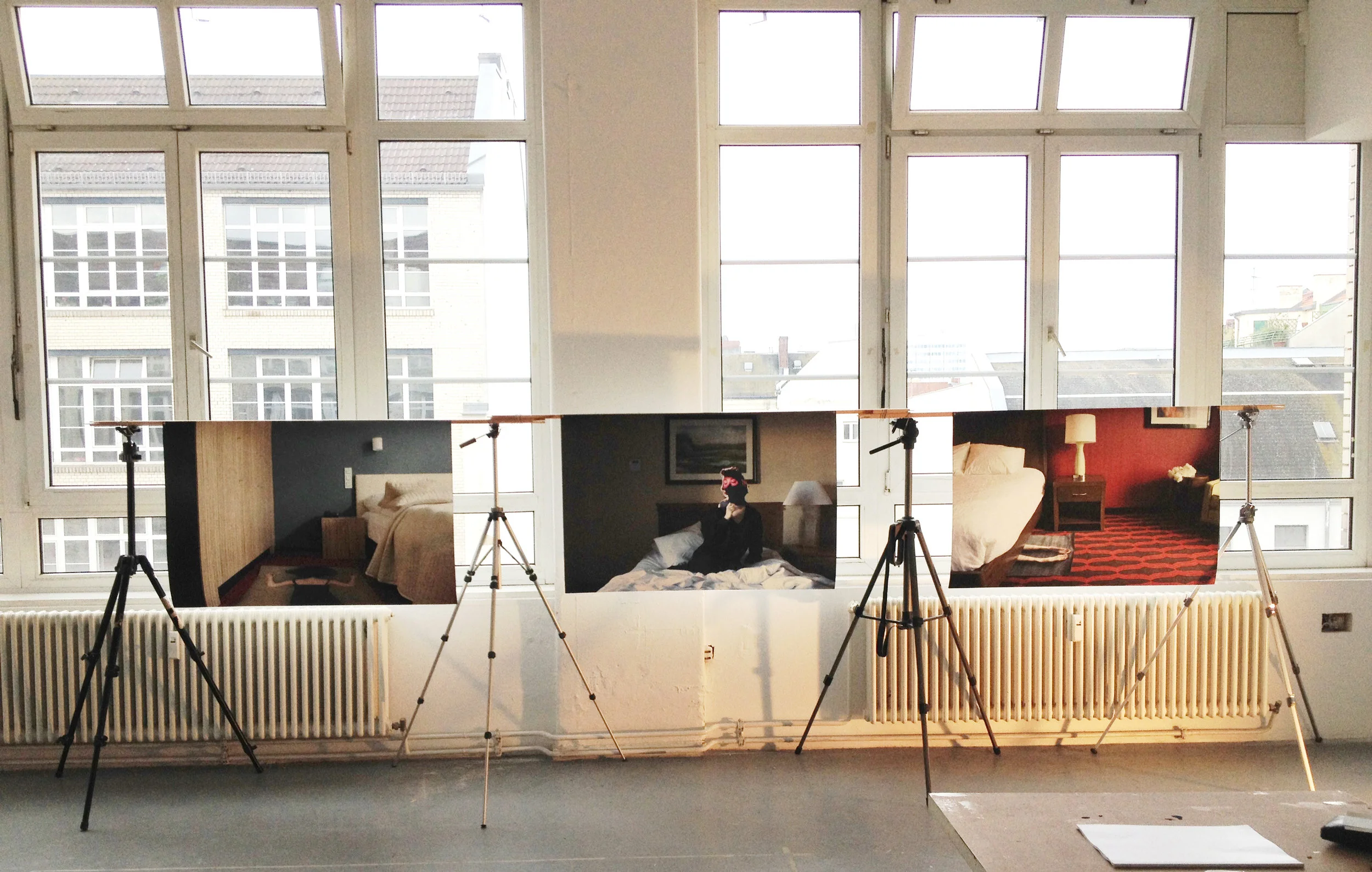 Installation view, 2014,&nbsp;33rd Lange Nacht der Museen, Gerichtshöfen, Berlin, DE