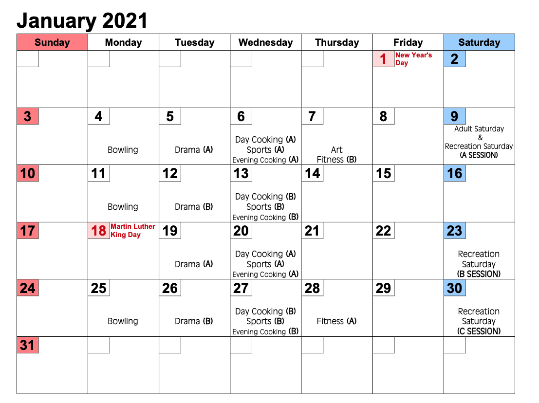 2020-2021 FWS Calendar — Anchor Program Fund