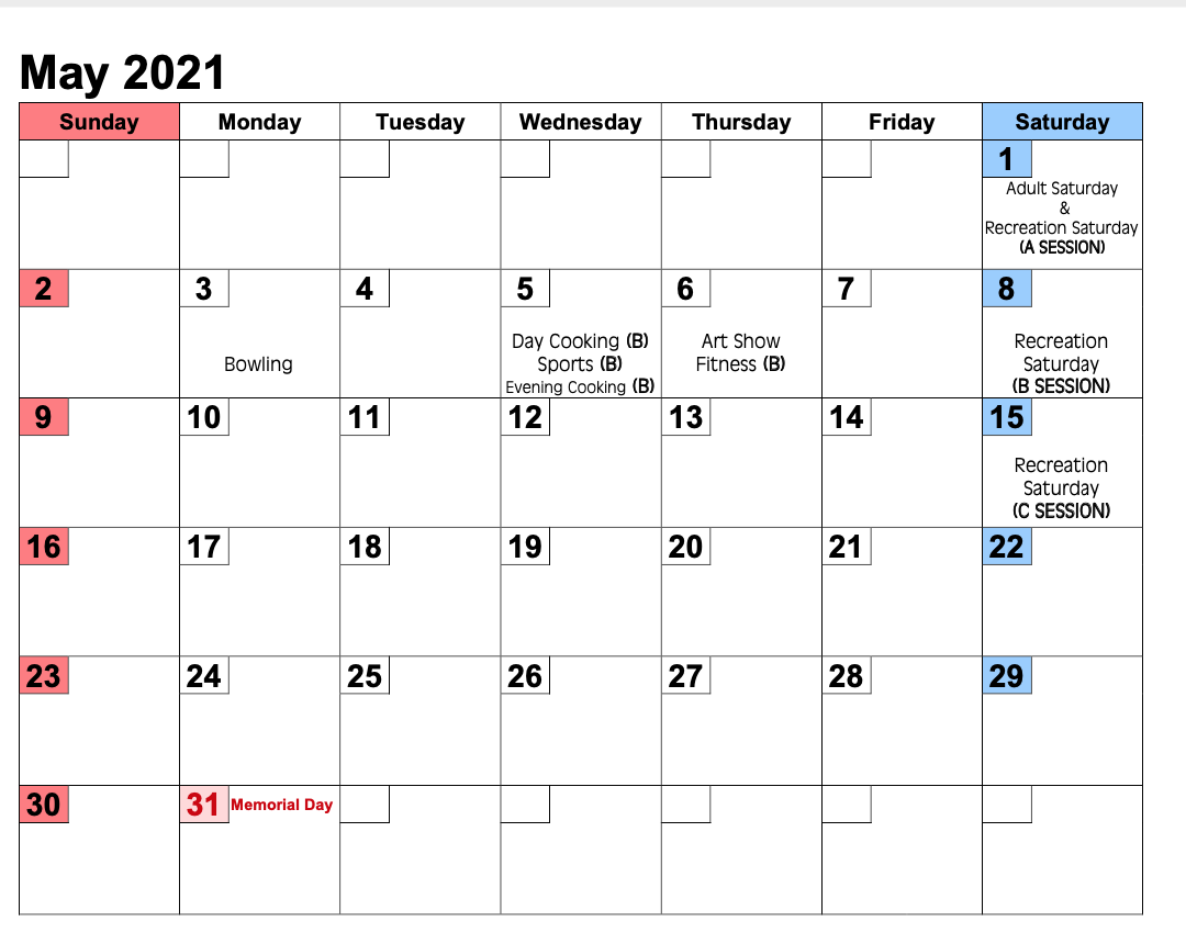 2020-2021 FWS Calendar — Anchor Program Fund