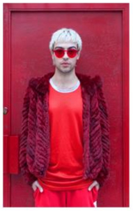    Matthew in Red,&nbsp; Aviva Klein    Metallic c-print, 11"x14"  