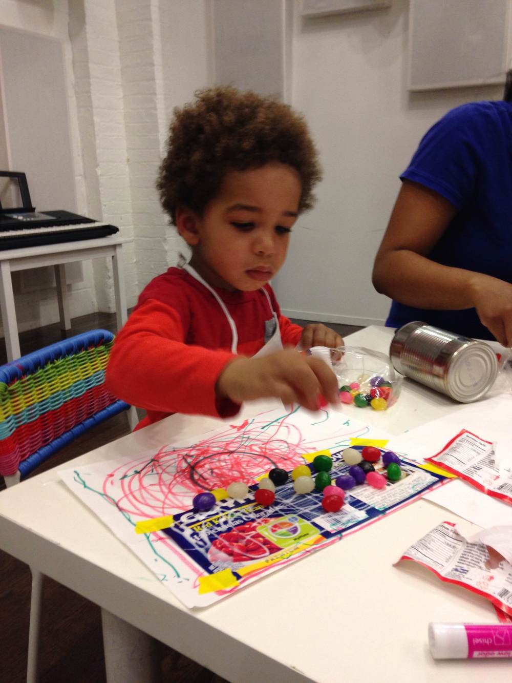 Artist, Dante working @ PLAY Greenpoint