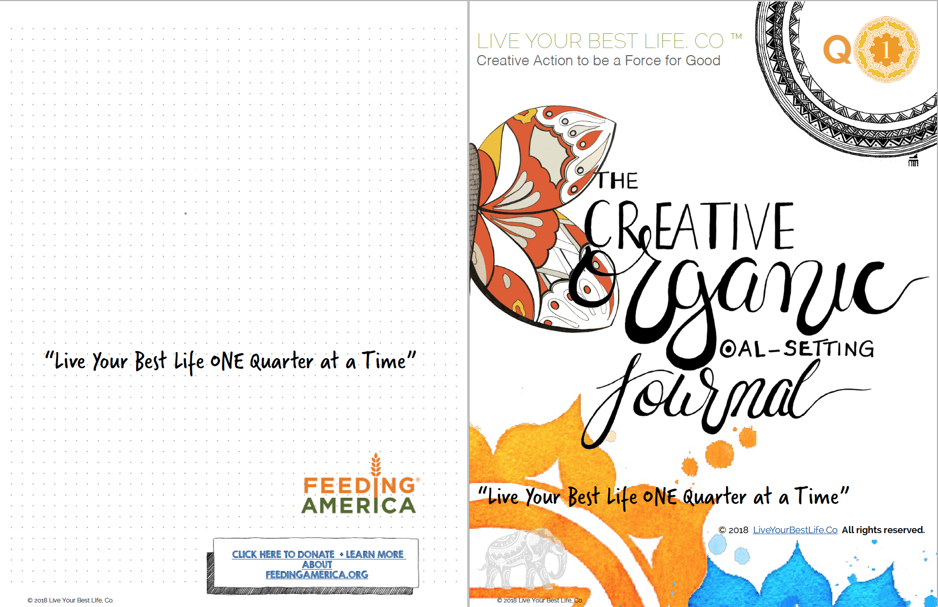 Creative Organic Goal Setting Journal - Live You Best Life One Quarter at a Time 2018 - Q1.png