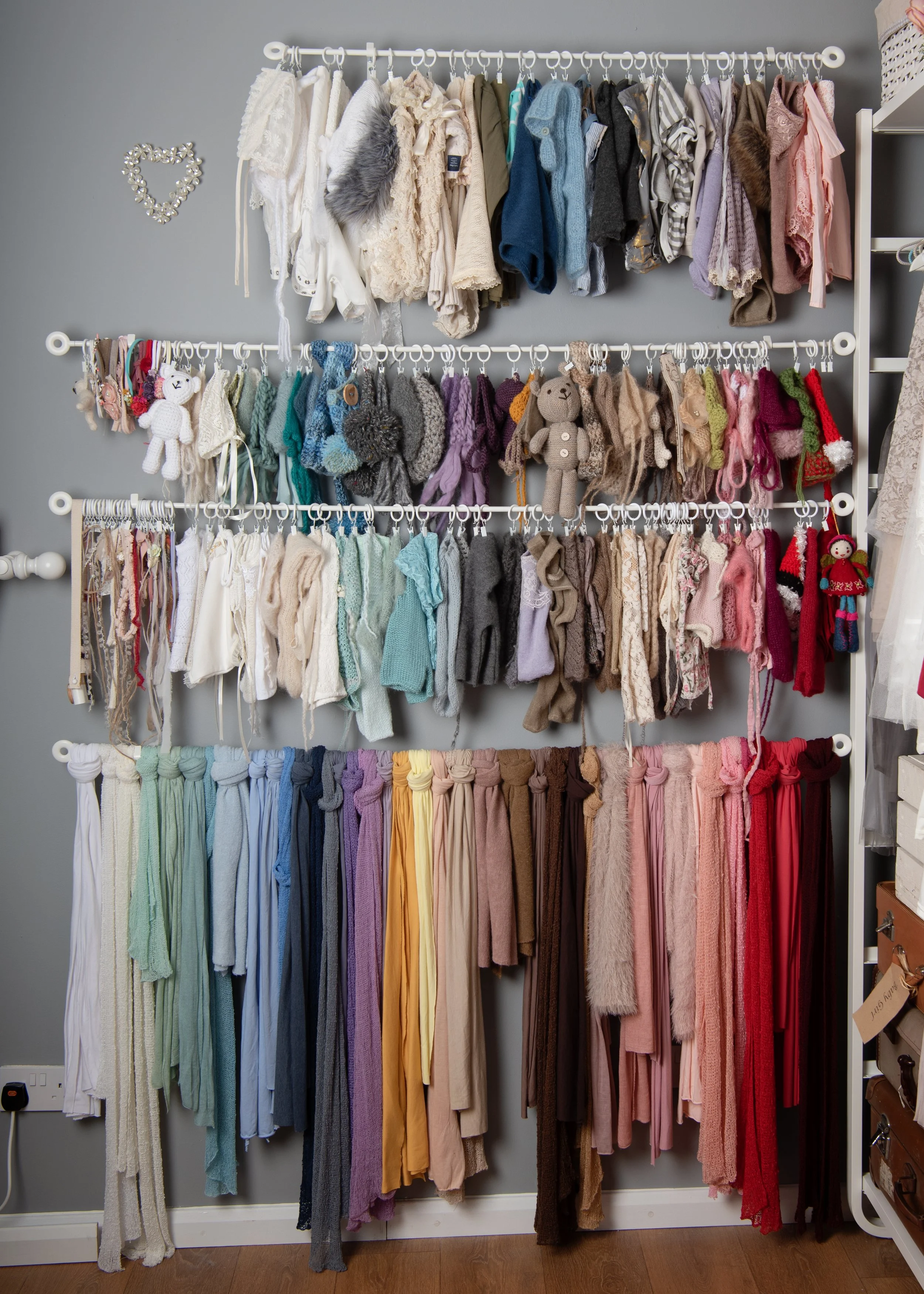 Props and fabrics galore 