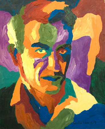 Self-portrait, 1964. oil on canvas www.georgeagoston.net