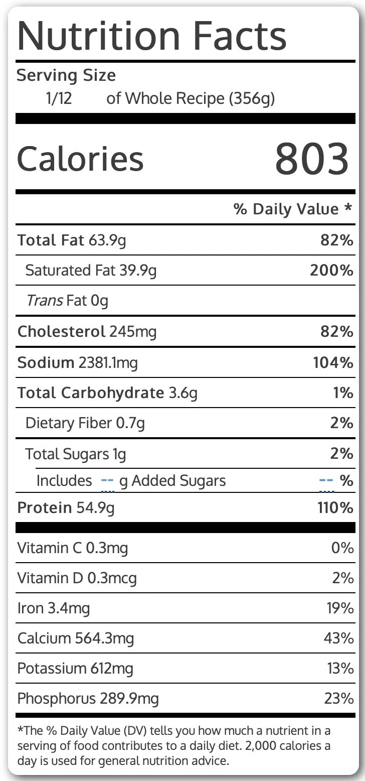 Beef w/ Manchego &amp; Mushroom Strata