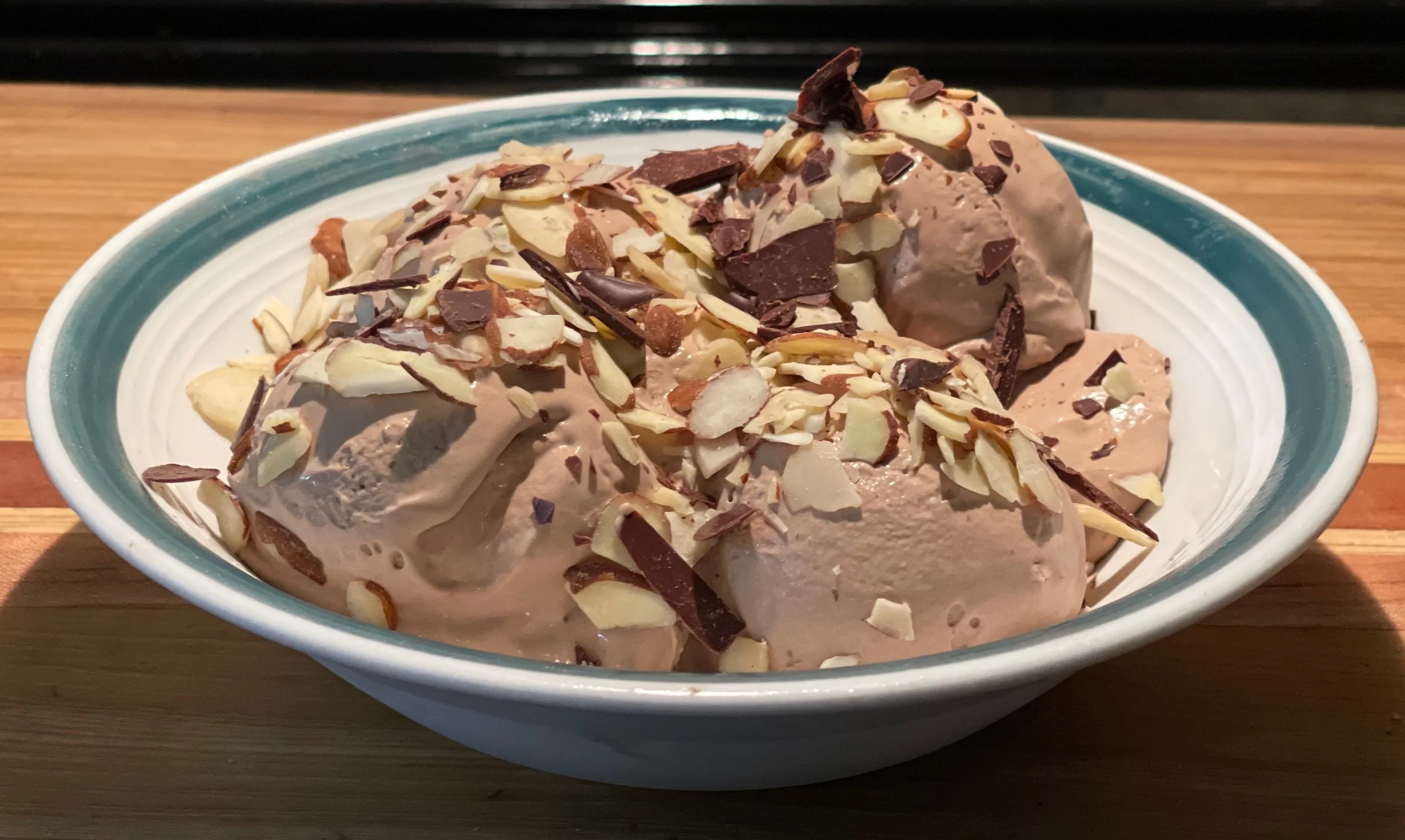 3P Dark Chocolate Ice Cream w/ Almonds