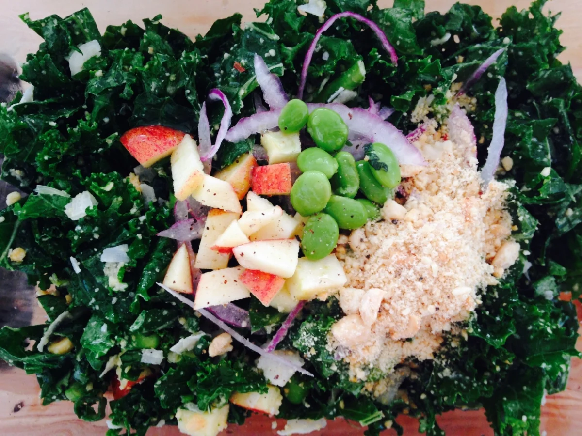 Add protein to your salads with beans or nuts.