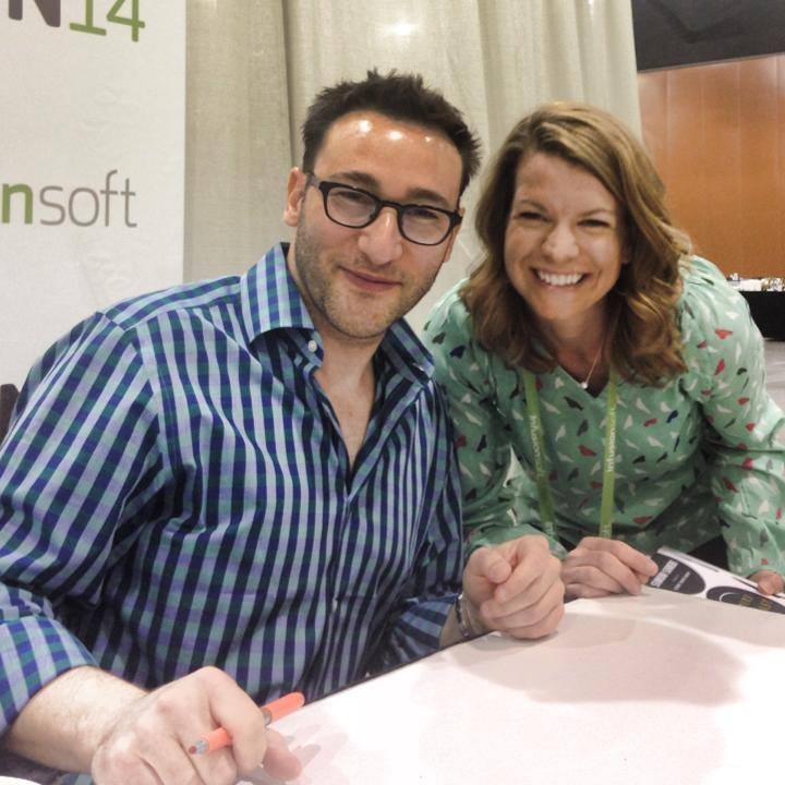 Simon Sinek, author of Leaders Eat Last and Start with Why, and me at the Infusionsoft User Conference back in 2014. I wrote this on a lunch break, and I'm still inspired by those three days!