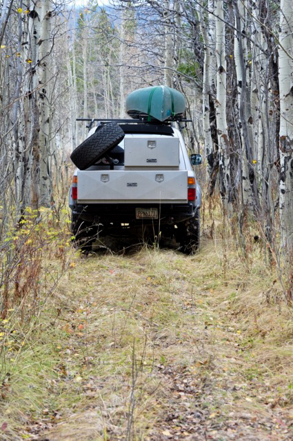Our most recent trip to the Tetons was in the fall just as the aspen trees were starting to lose their leaves. We drove 30 hours to get there (that’s one of the best parts of the journey) and enjoyed off-roading into places most tourists never see.