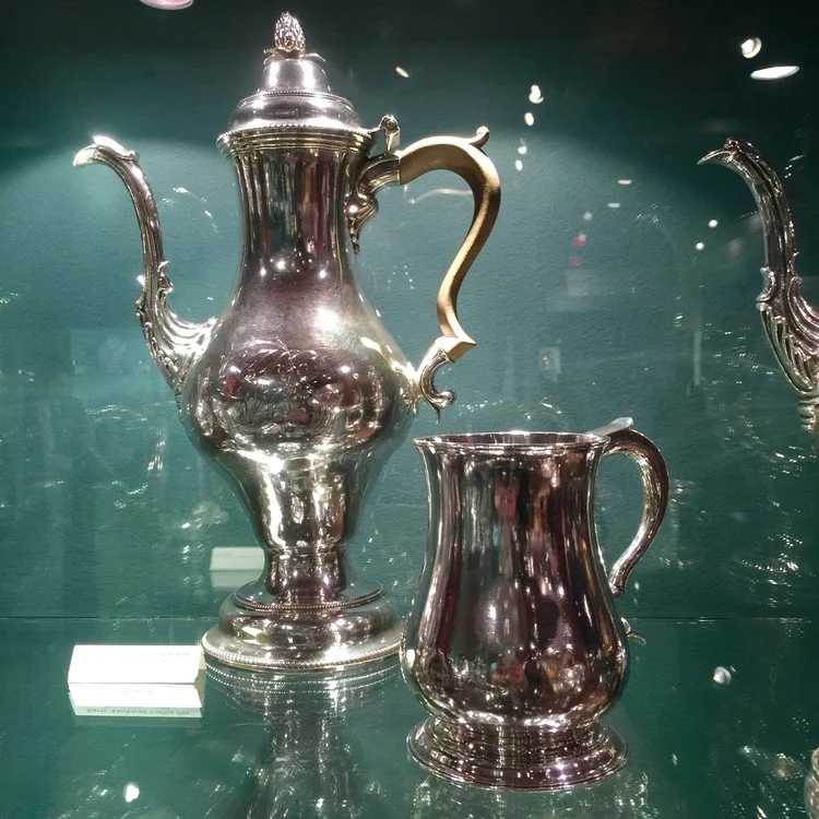 S. J. Shrubsole Corporation showcased an amazing collection of early American silver pieces.