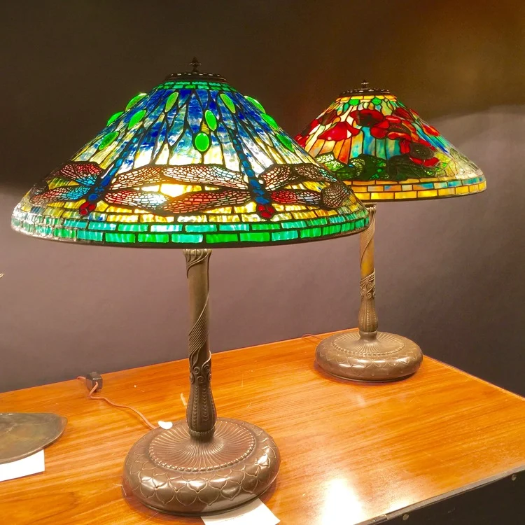 "The Dragonfly" lamp by Tiffany Studios, circa 1910.