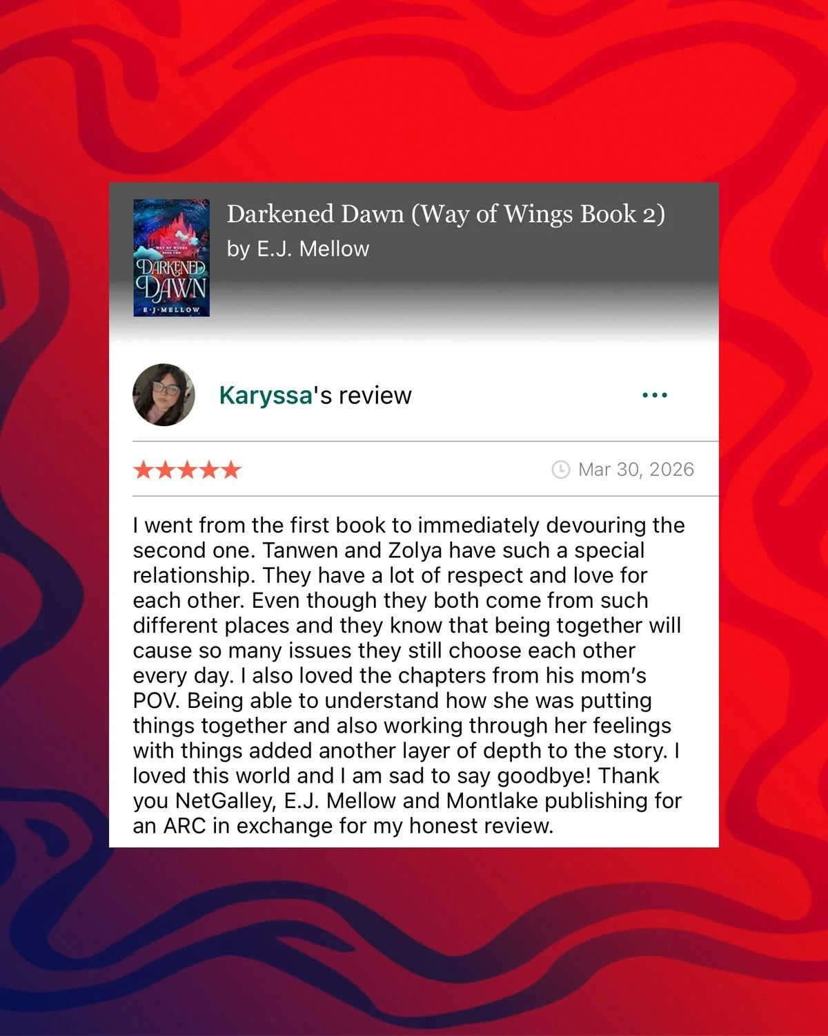 I&rsquo;m all for devouring ❤️&zwj;🔥😏.

A month and a half until the #DarkenedDawn! If you haven&rsquo;t added to your Goodreads TBR, now is the time! You&rsquo;ll also be notified when they have a giveaway which should be soon🥳. Also, if you&rsqu