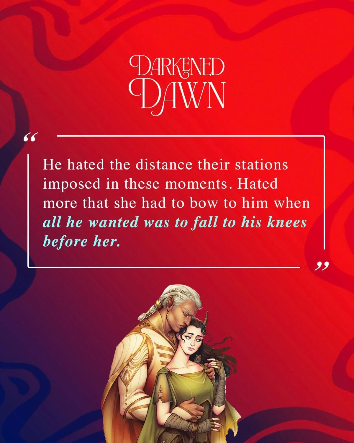 5 DAYS!!! Get ready for all the tension and pining 🥵.
#DarkenedDawn