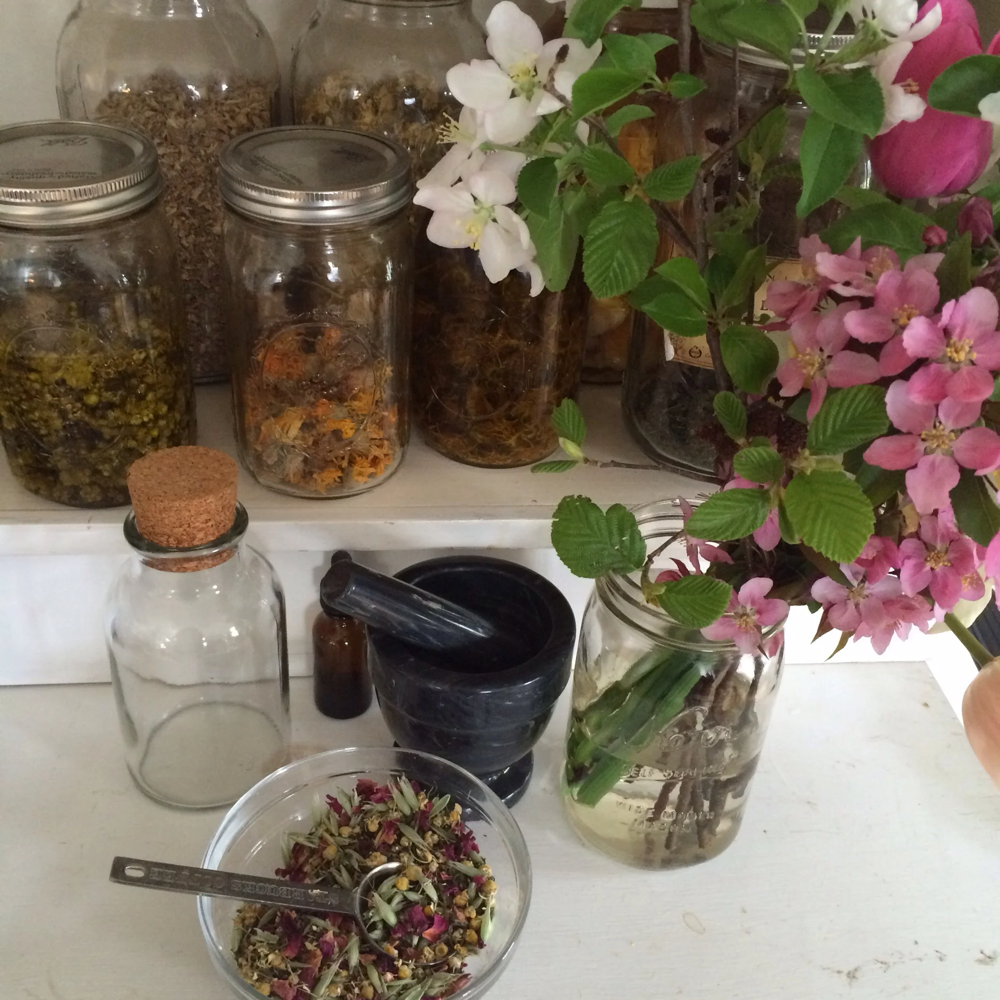 Inspiration corner and a new tea blend ready for sale when Ridge Pond Herbals launches.