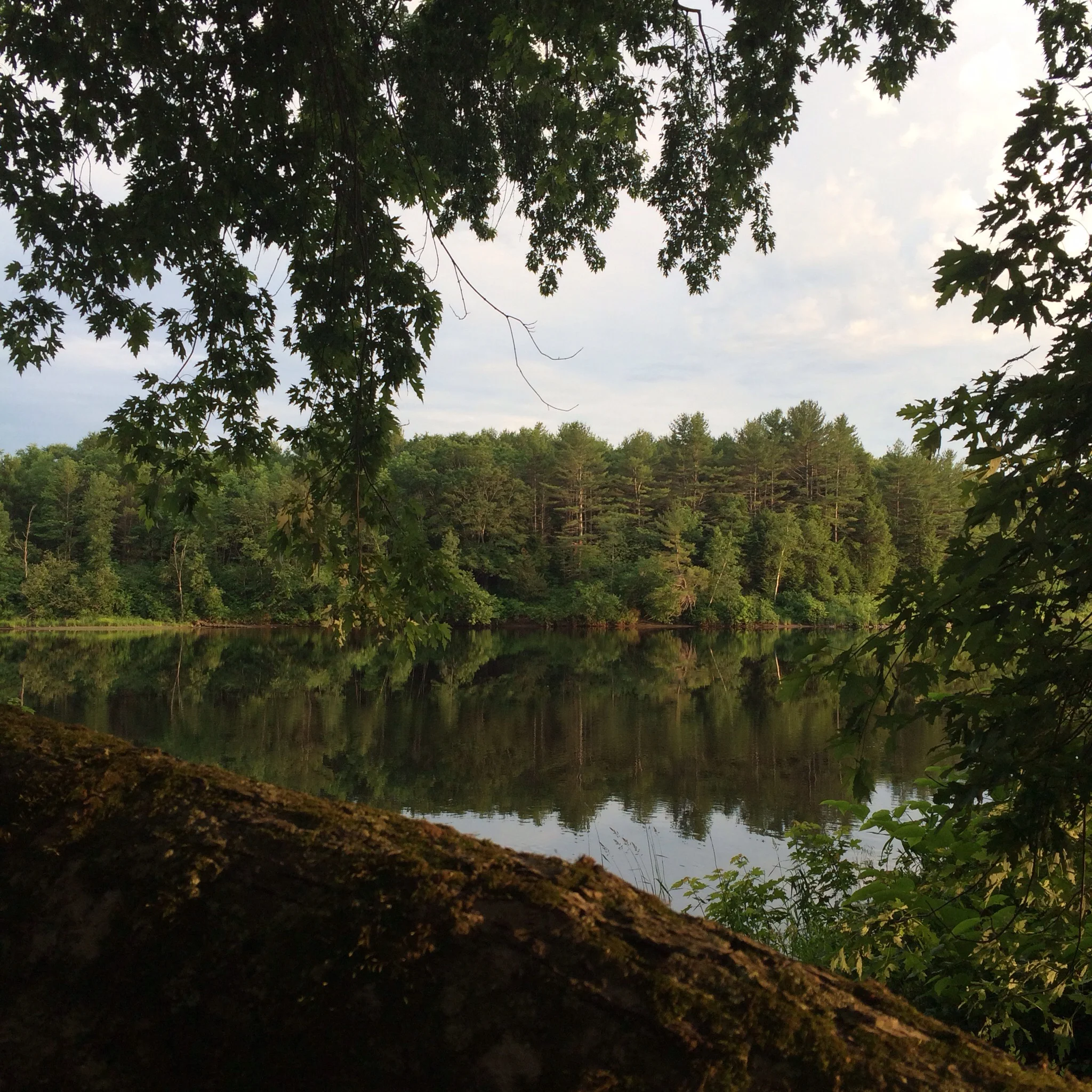 For the 4th, we spent time at my sister's in-laws on the Kennebec River, a lovely spot right on the banks. 