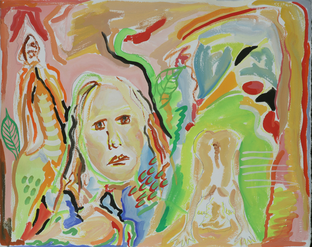 Poker Face			16” x 20”	gouache on paper		2009