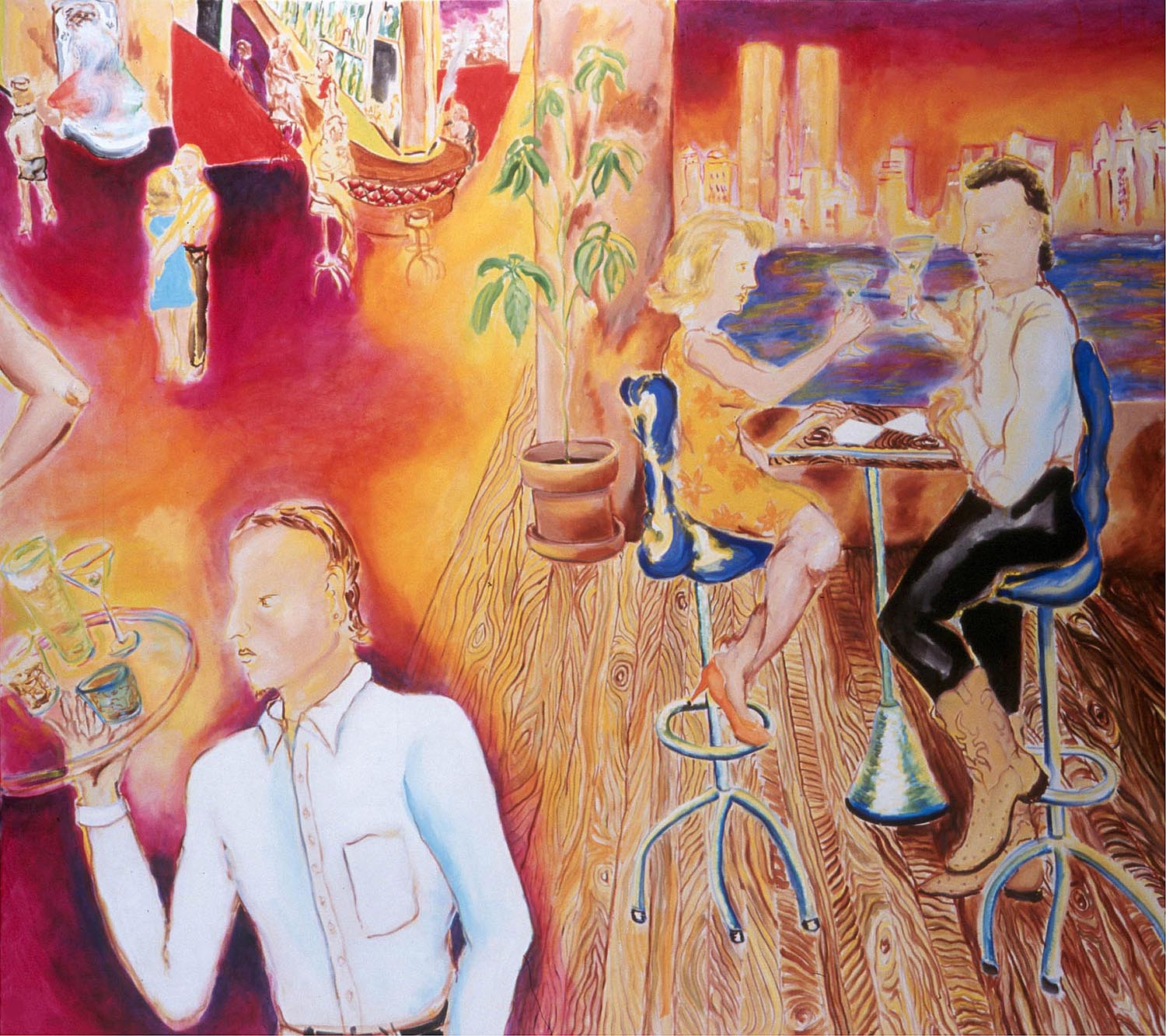 Happy Hour, oil on canvas, 60” x 72”, 2001