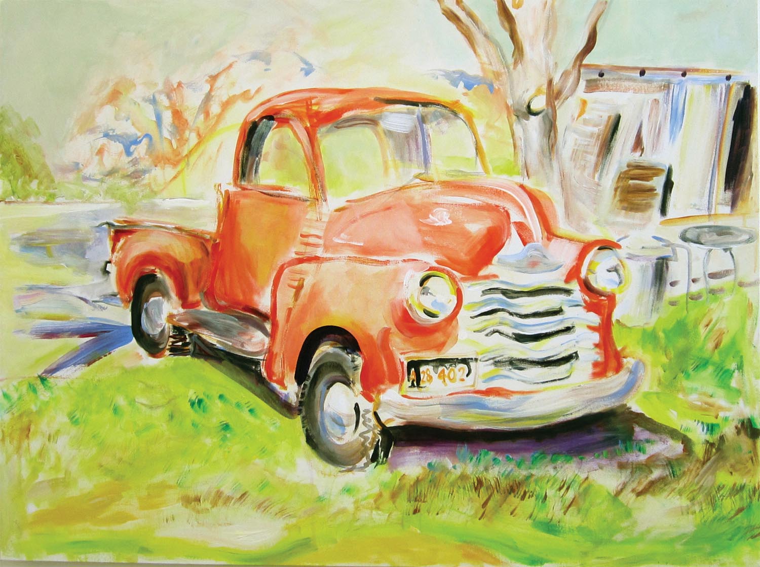 1953 Chevy Pickup Truck		acrylic on canvas	30” x 40”	2012