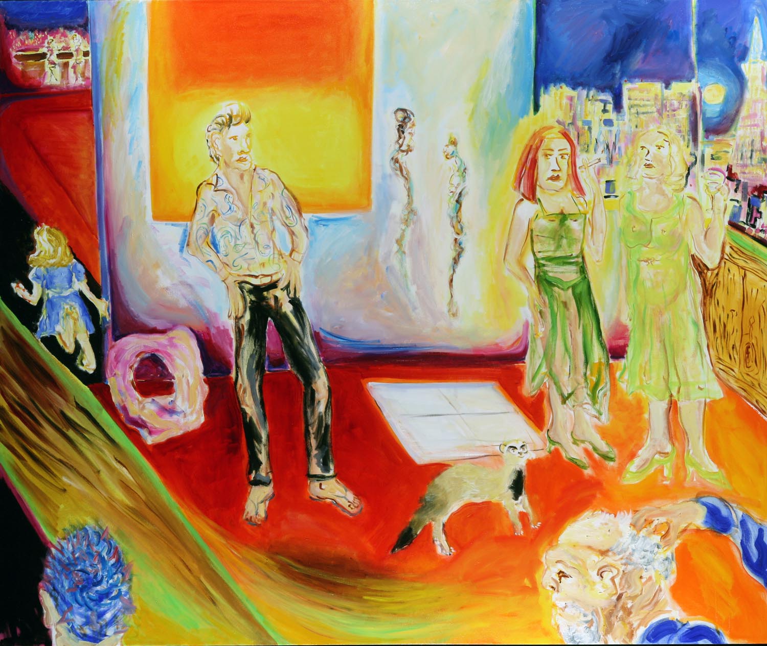 Too Sexy for My Shirt, 60" x 72", oil on canvas 2008