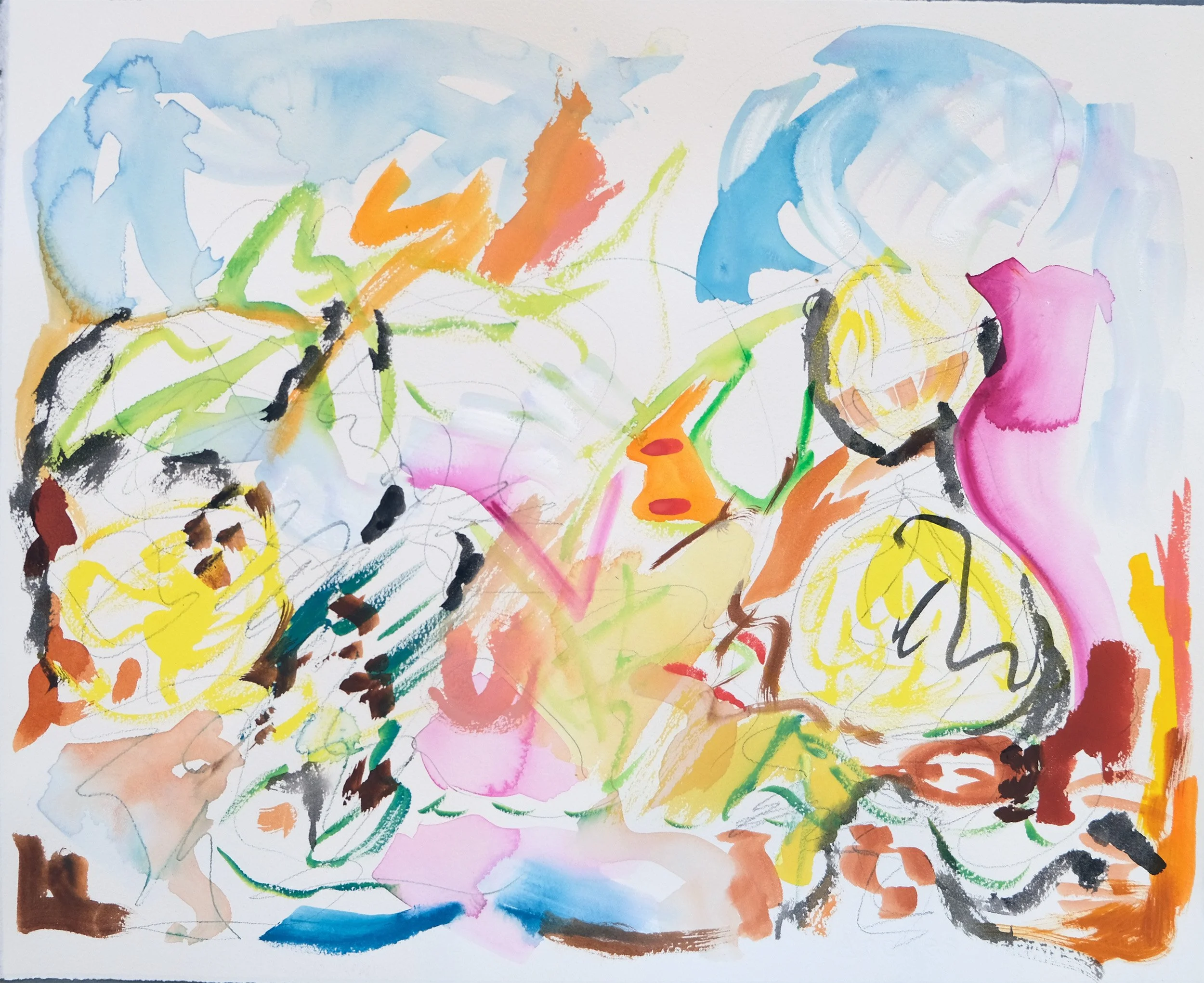 Untitled Gouache 3, 16" x 20", gouache on paper 2024