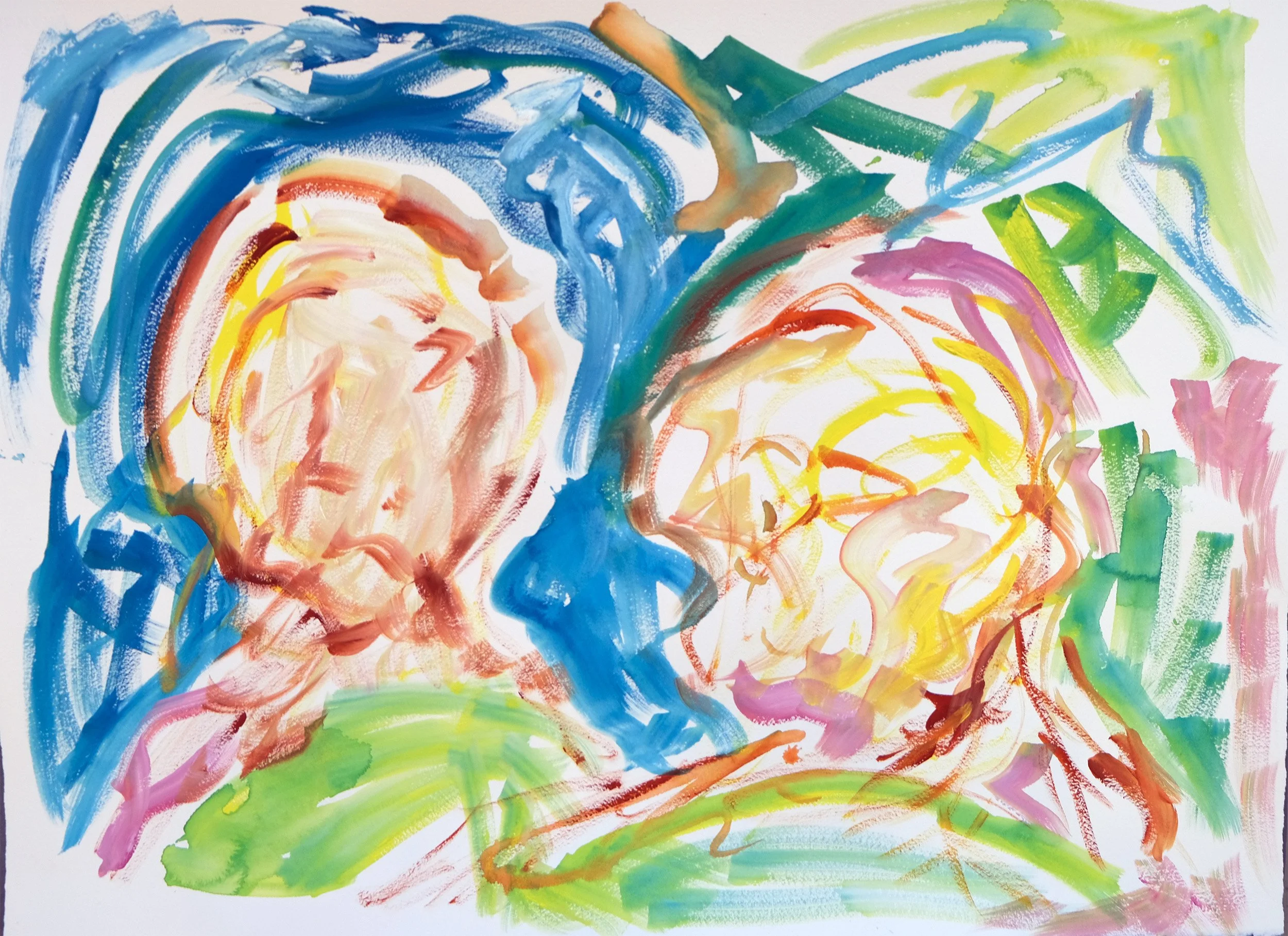 Untitled Gouache 4, 22" x 30", gouache on paper 2024