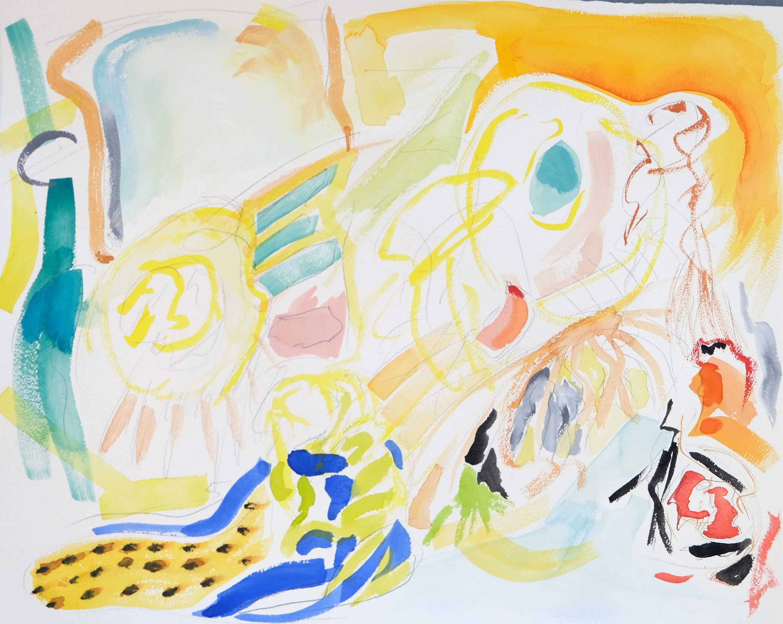 Untitled Gouache 6, 16" x 20", gouache on paper 2024