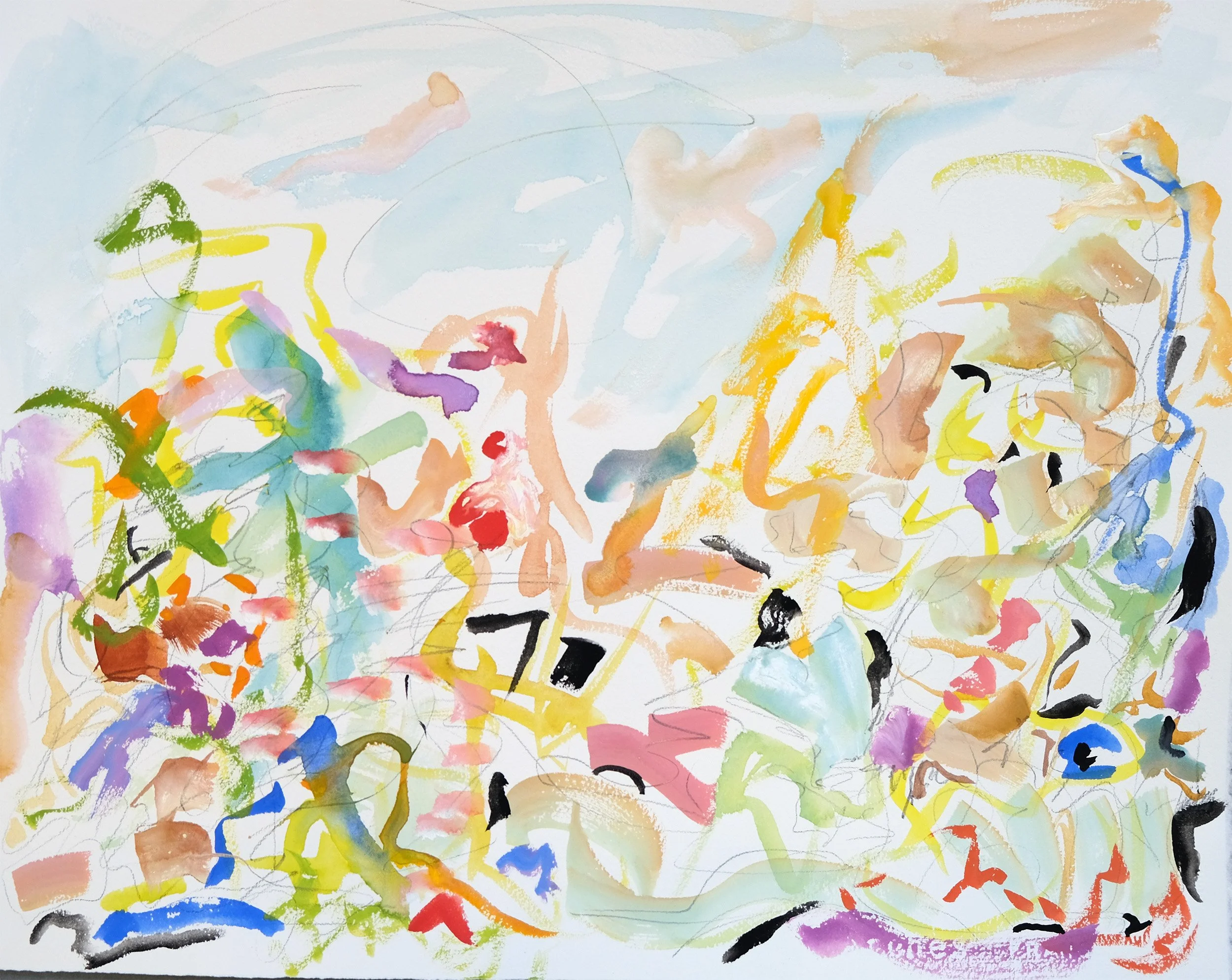 Untitled Gouache 10, 16" x 20", gouache on paper 2023