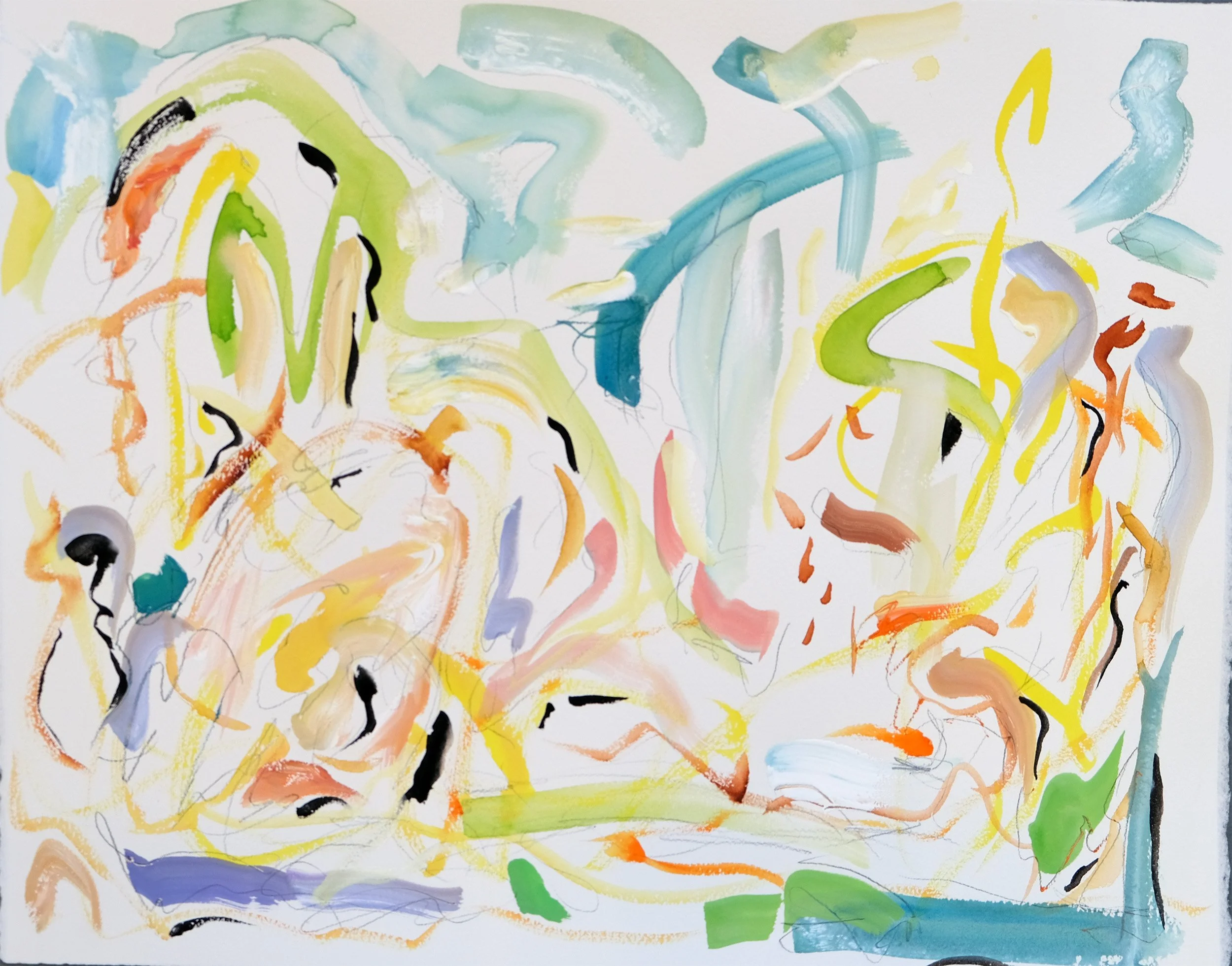Untitled Gouache 11, 16" x 20", gouache on paper 2023