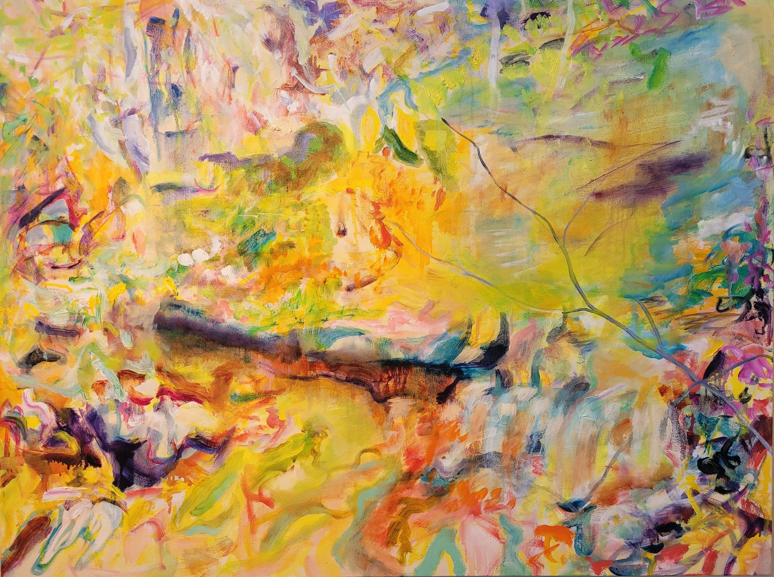 San Anselmo Creek II oil on canvas 30" x 36" 2025