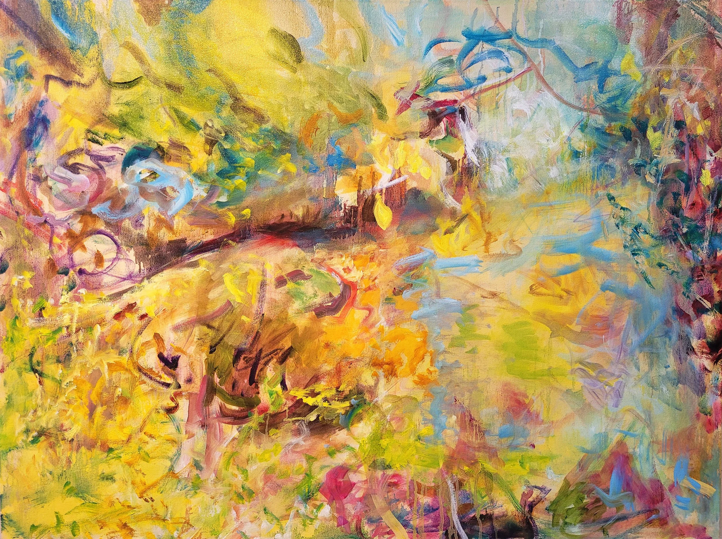 San Anselmo Creek III oil on canvas 30" x 36" 2025