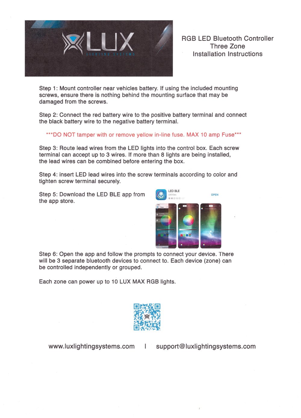 RGB Color Changing Light Controller - Smart Phone/Bluetooth, 3 Zone —  OffroadGorilla.com
