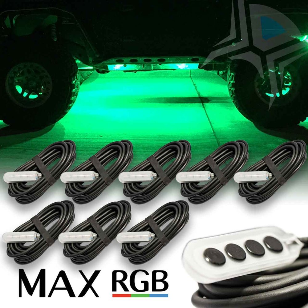 LUX MAX RGB Magnetic LED Rock Light, Color Changing