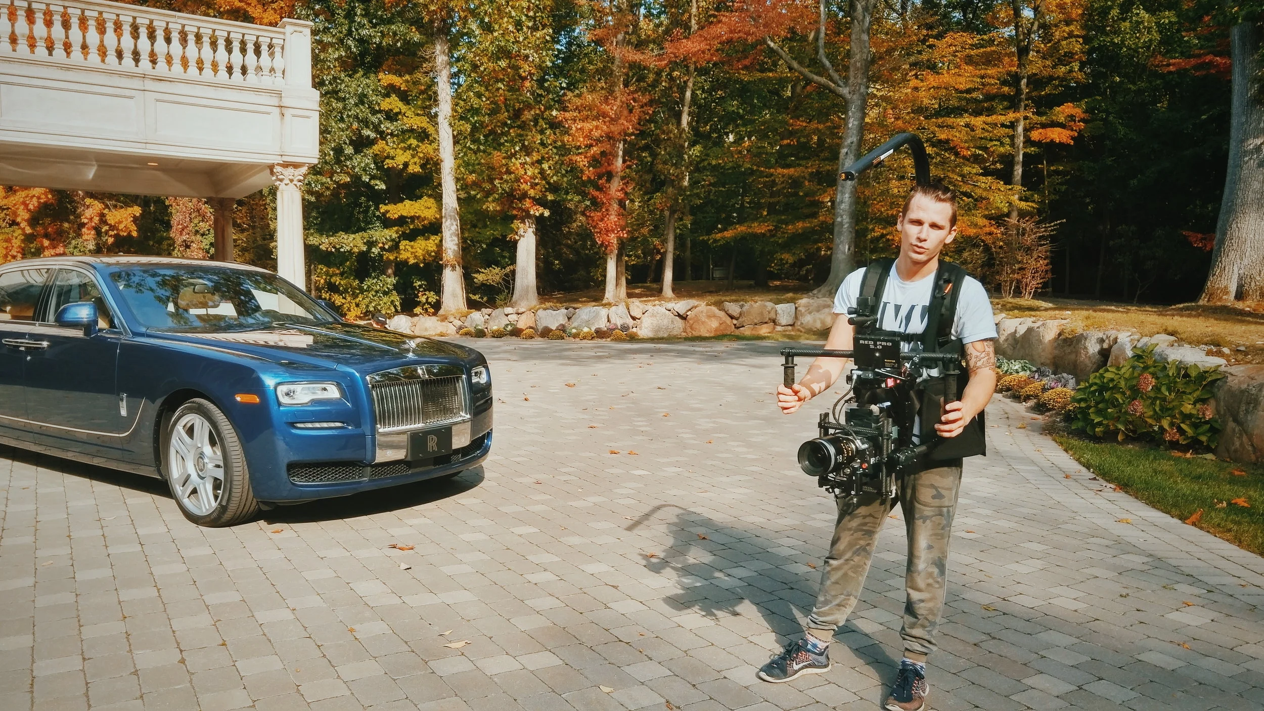 On set for Rolls Royce North America. | Red Dragon | Movi M15 | Easy Rig Production company: A1 Visuals | Photo: Phillip Shvartsman
