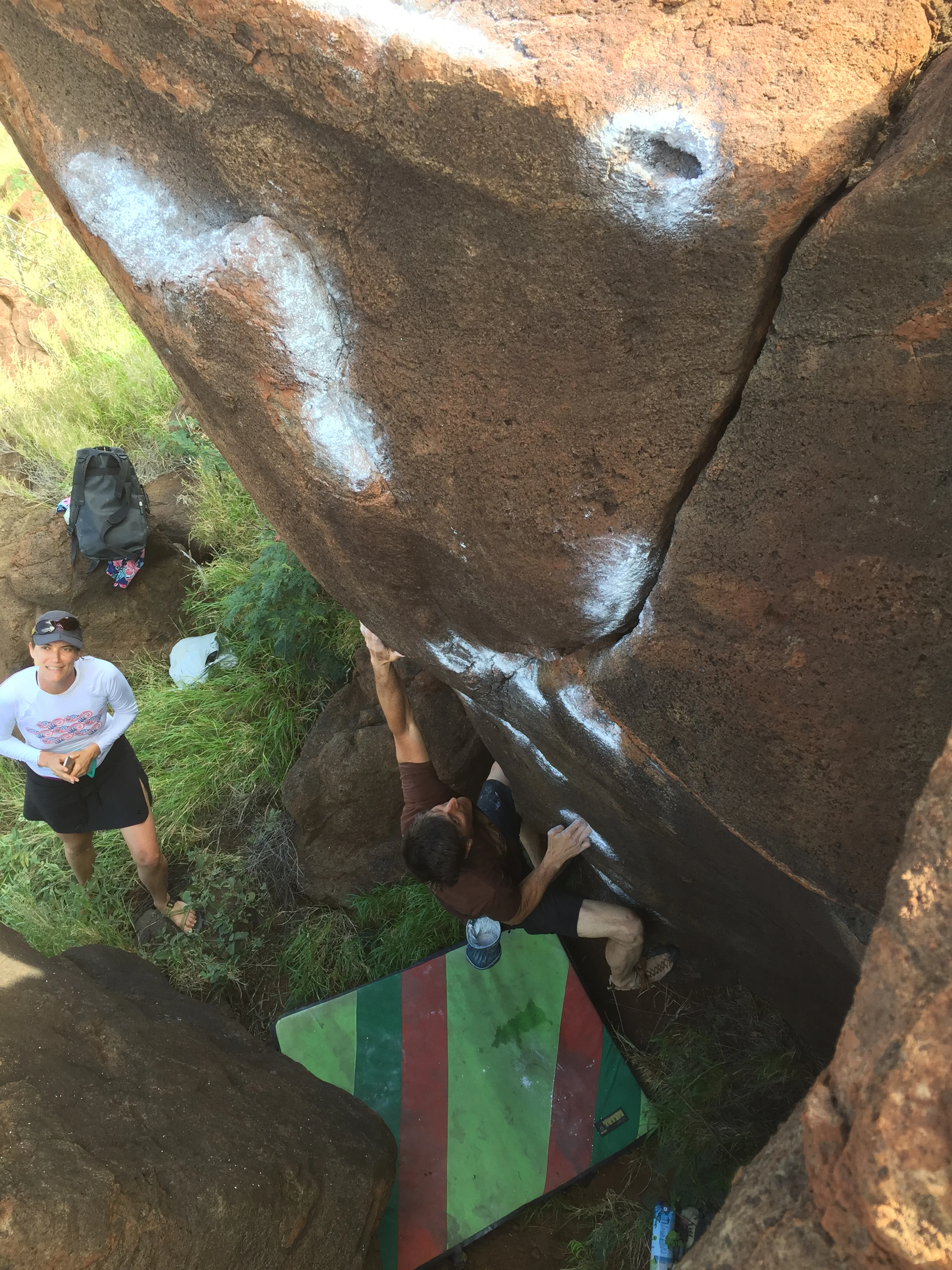 Jeff playing on "Grampa's" boulders