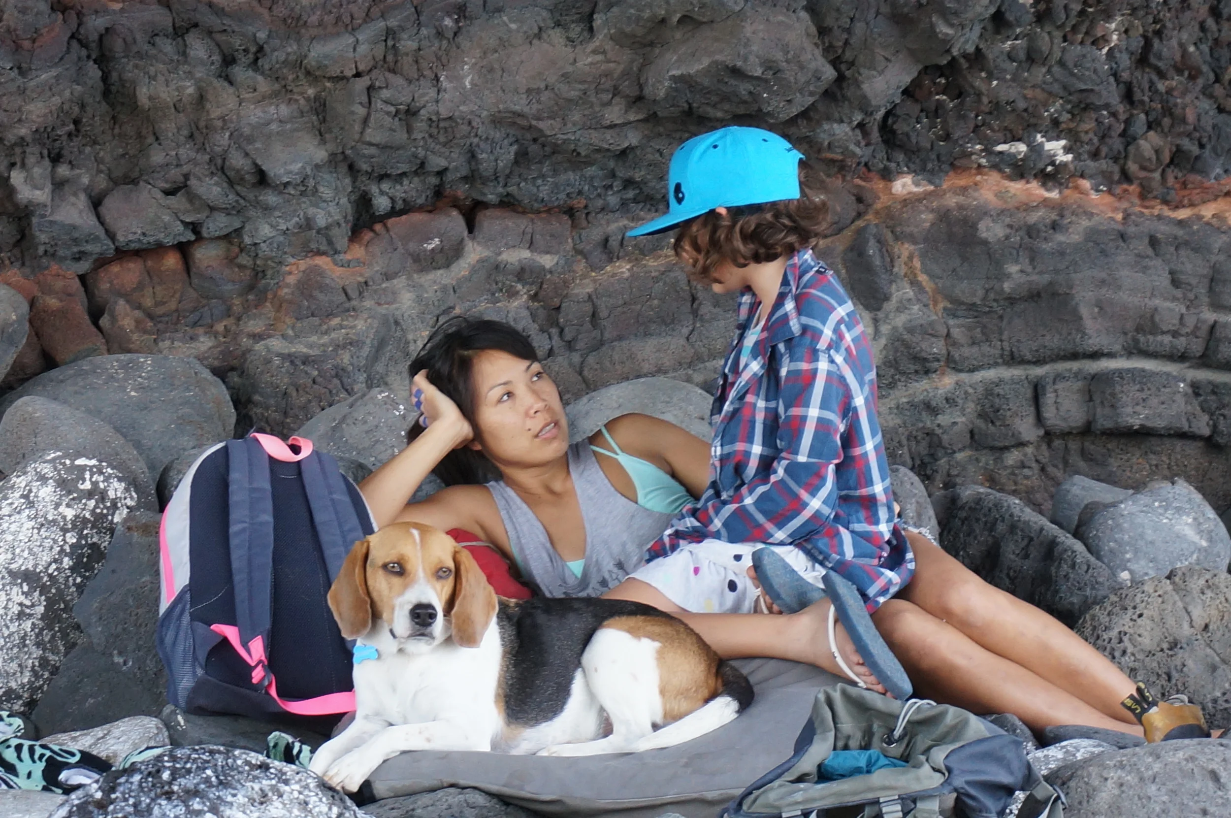 Nancy, Ellie, Snoopy.