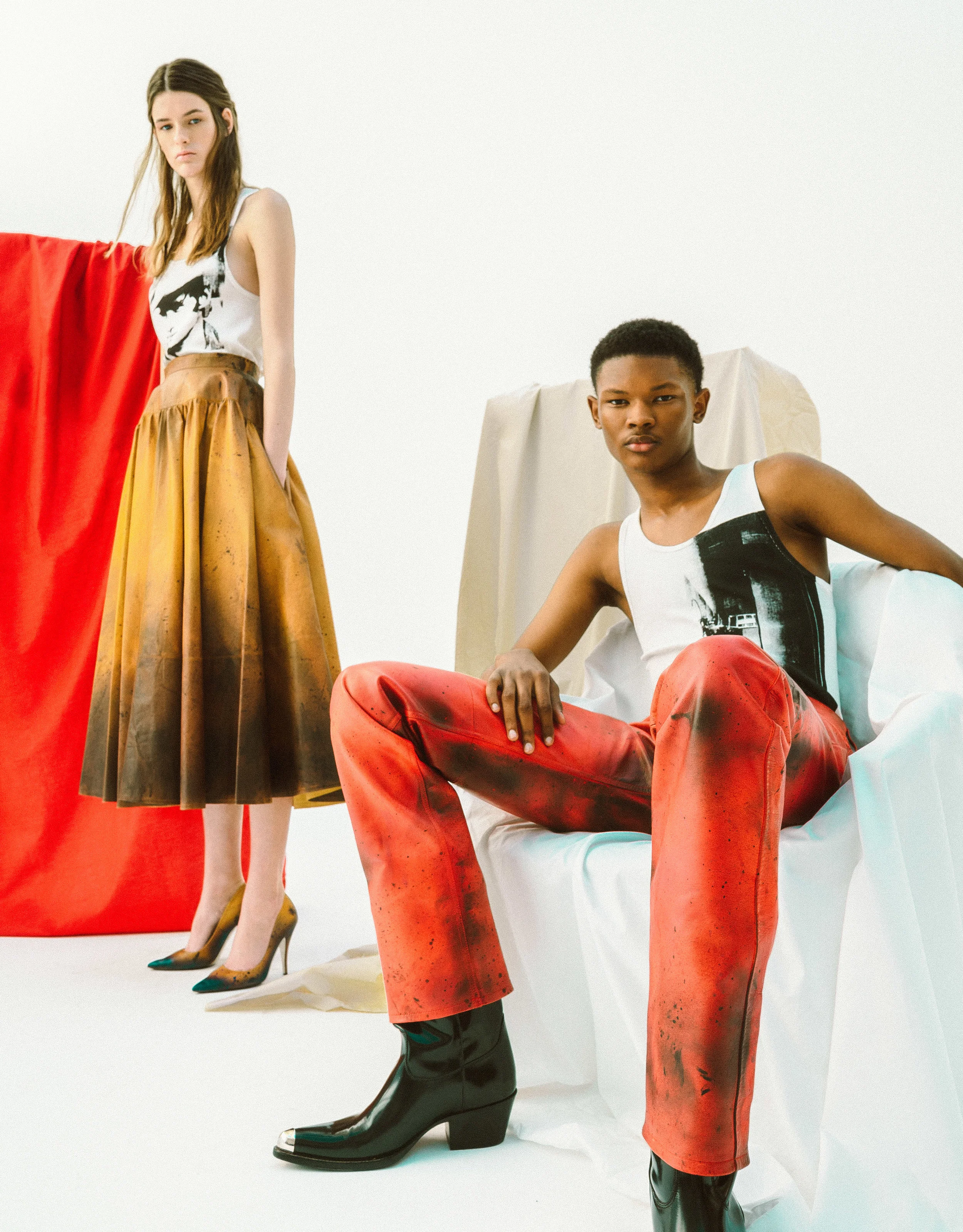 Jabali Sandford and Julia Covert by Connor Franta for L’Officiel USA