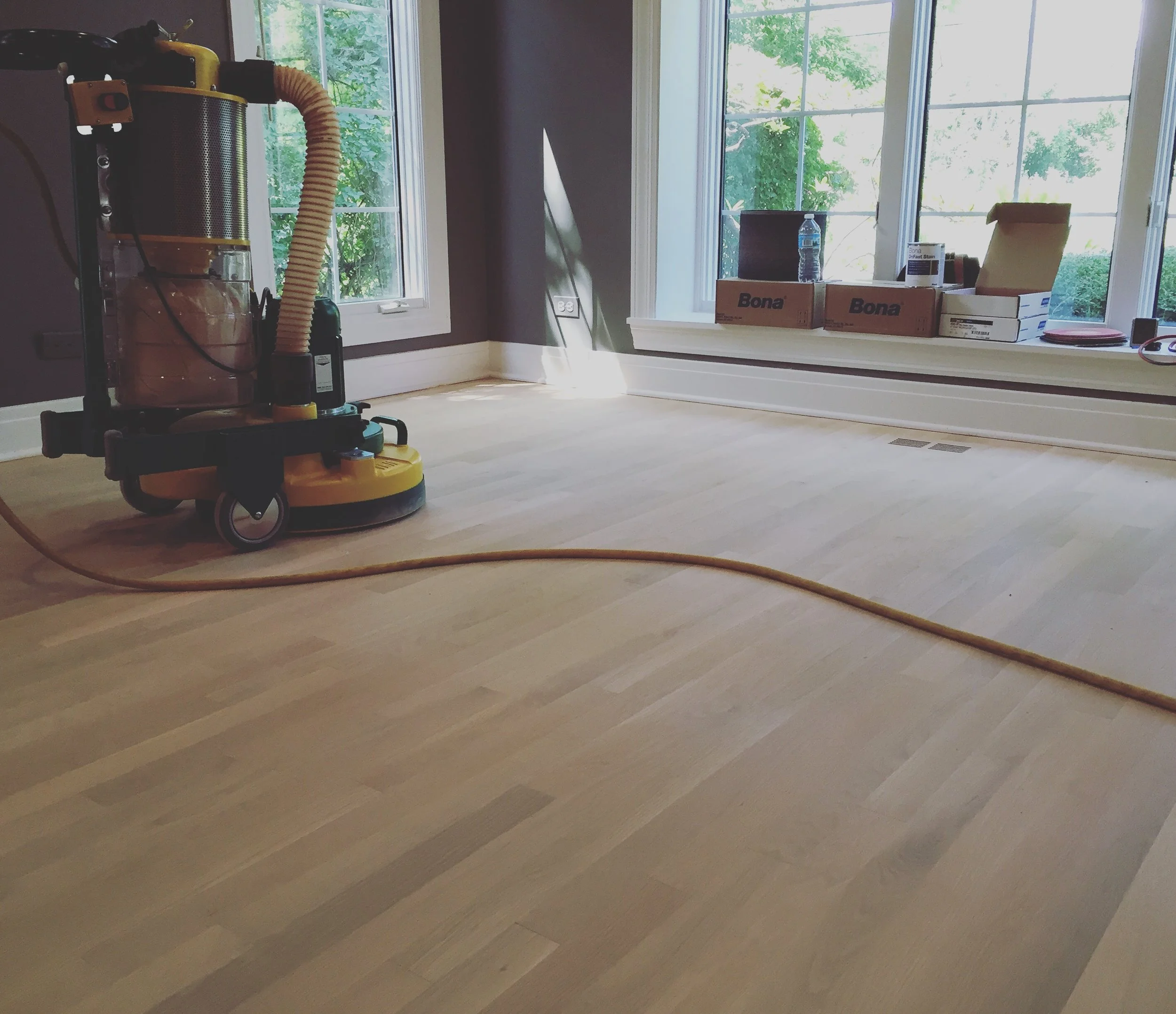 The Trio Sanding Process — Hardwood 