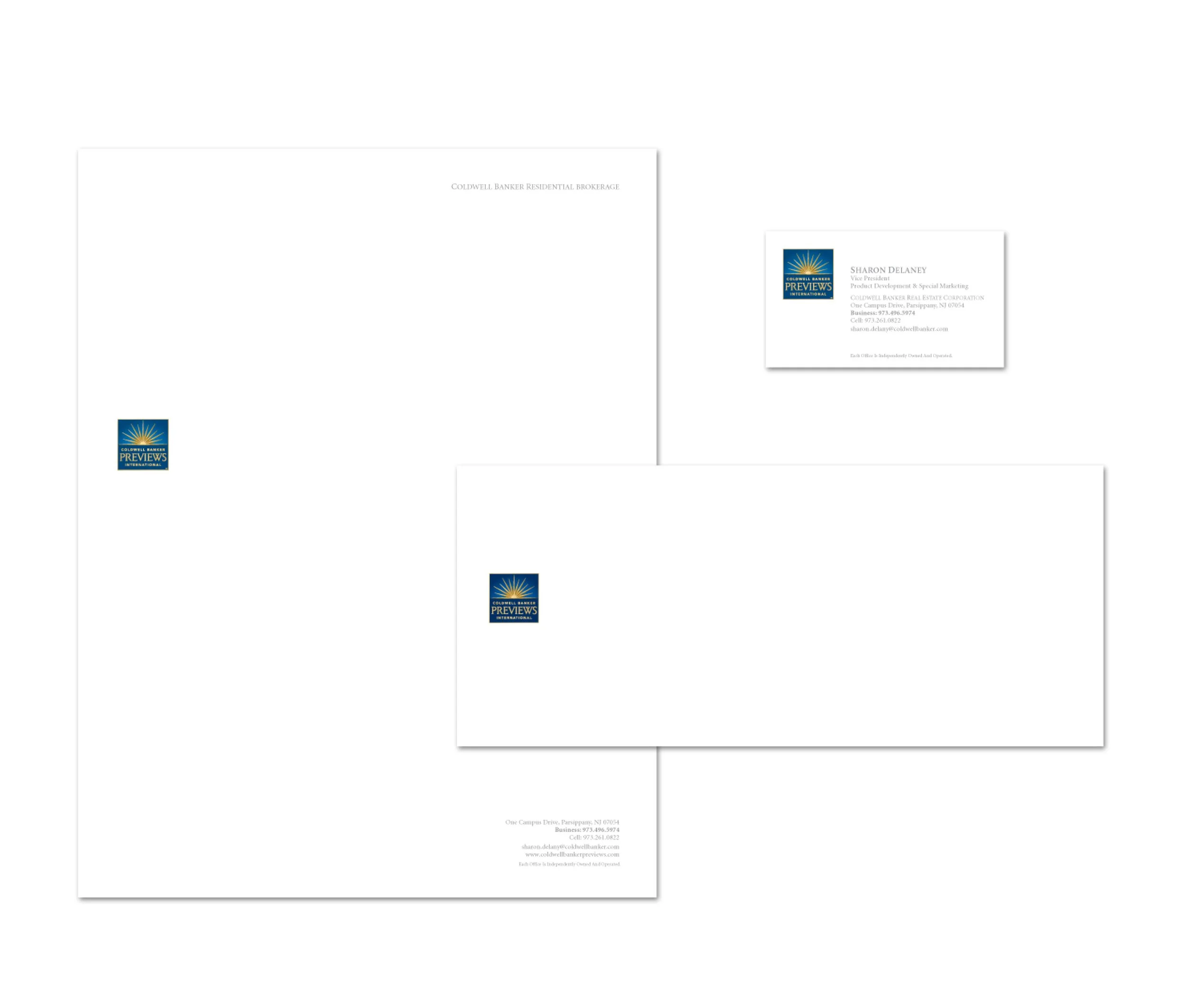 Business Card, Letterhead & Envelope