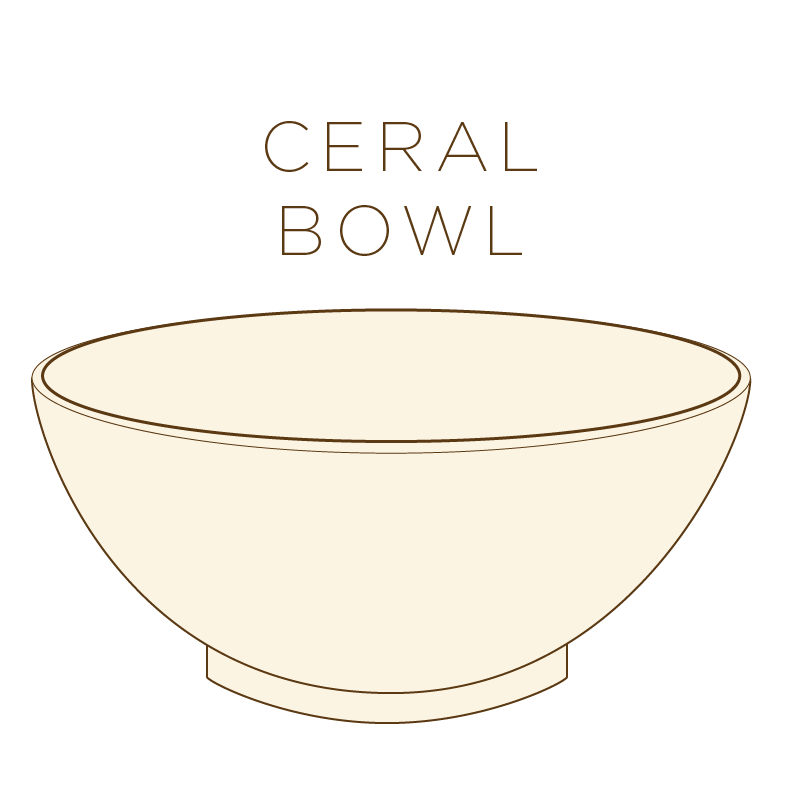 Cartoon Empty Cereal Bowl