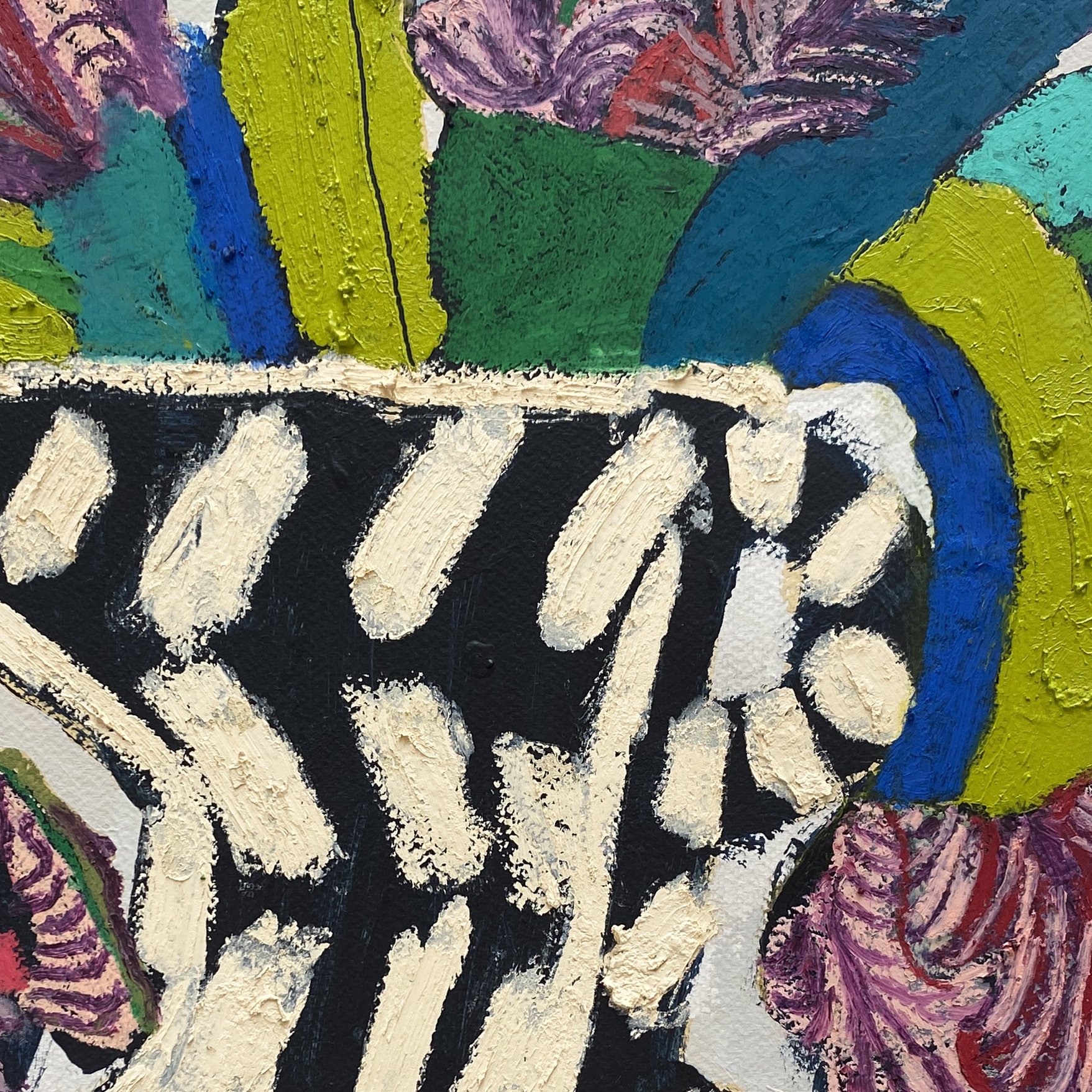 Parrot Tulips on Grey 3 Sq detail.jpg