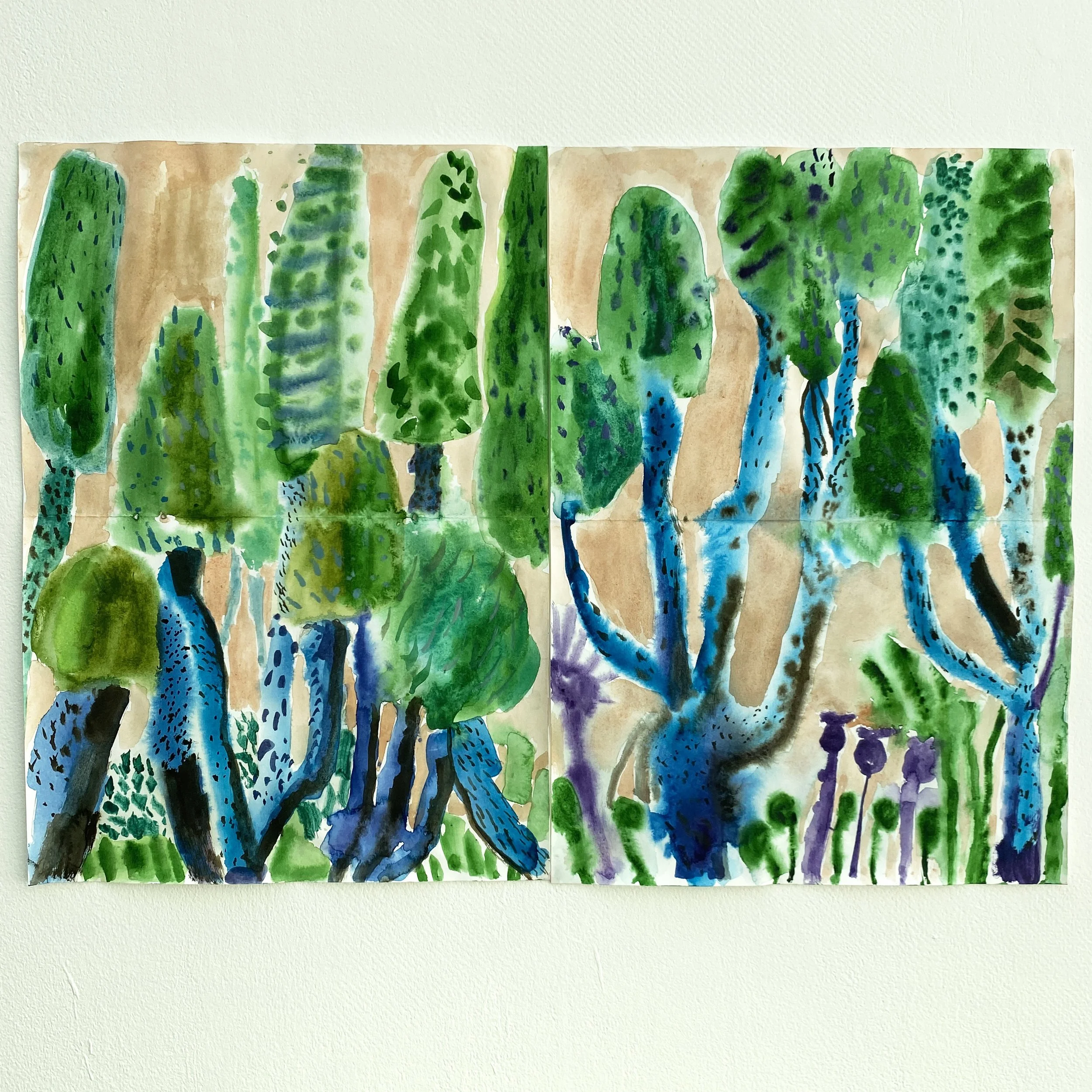 Summer Trees and Grasses Dyptych.jpg