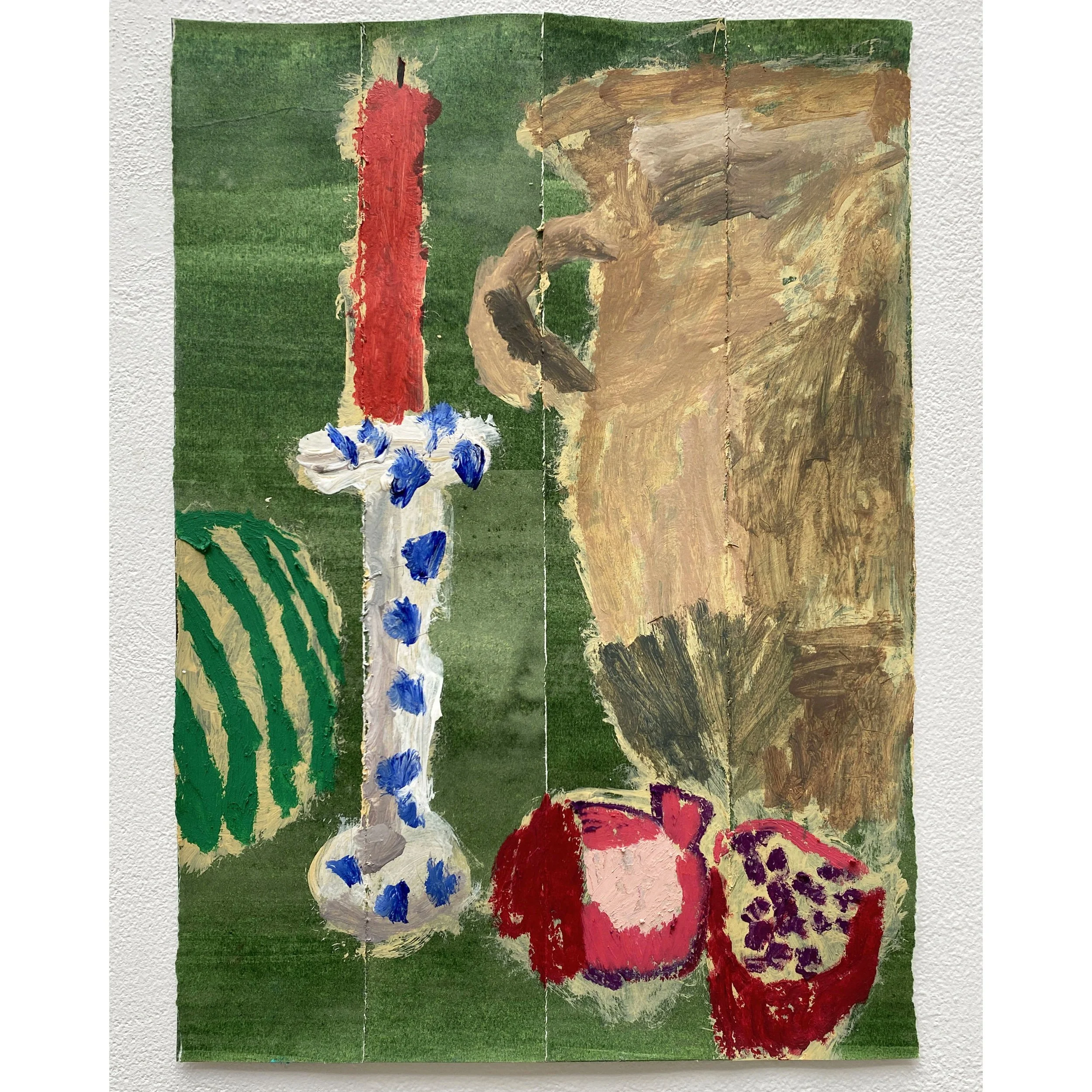 Still Life with Pot and Pomegranates Sq.jpg