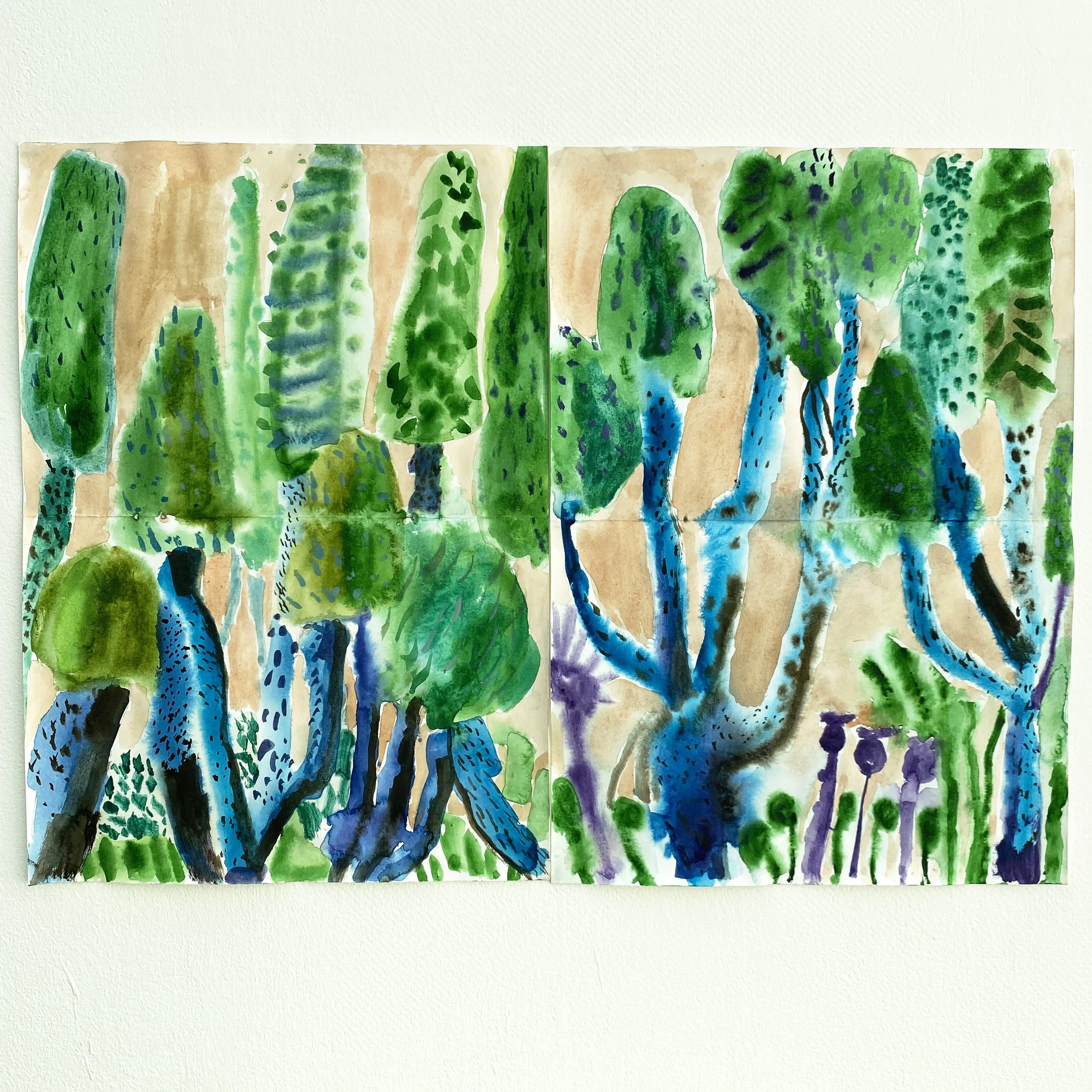 Summer Trees and Grasses Dyptych.jpg