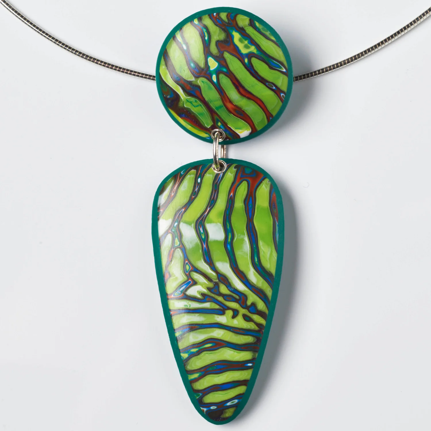 Melanie Muir Deep Green Shadows Pendant.jpg